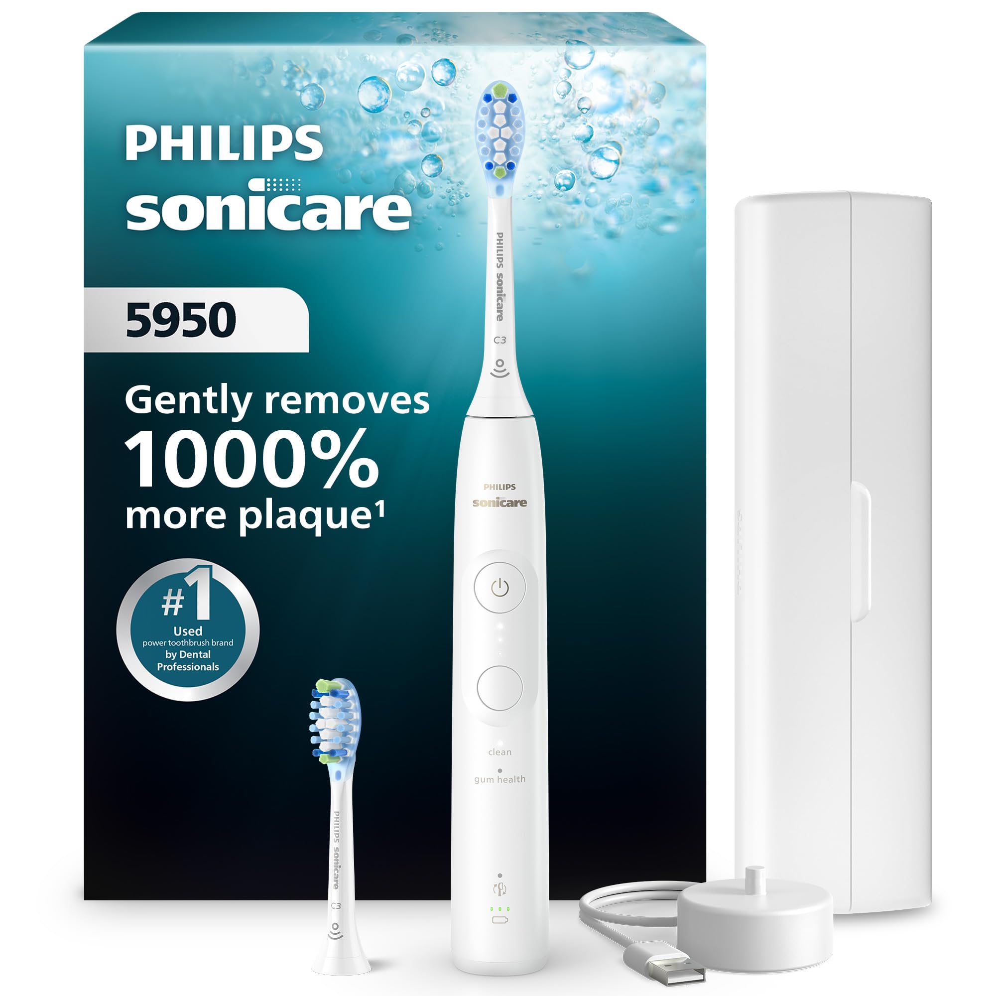 Philips Sonicare 5950 Electric Toothbrush | 2 Brush Heads