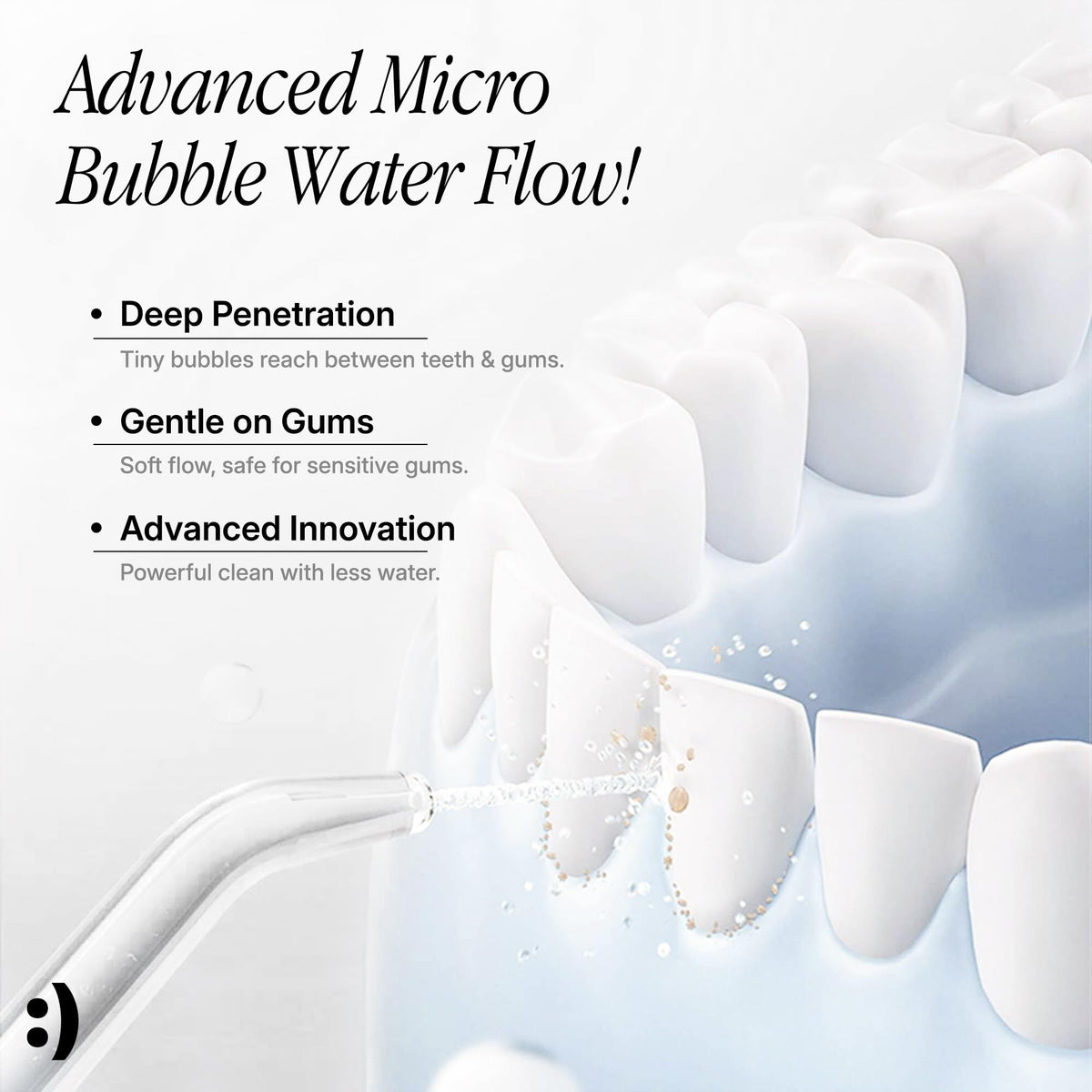 SmileSet Premium Handheld Water Flosser 240ml Cordless Oral - SmileSet Official Imagery - 5