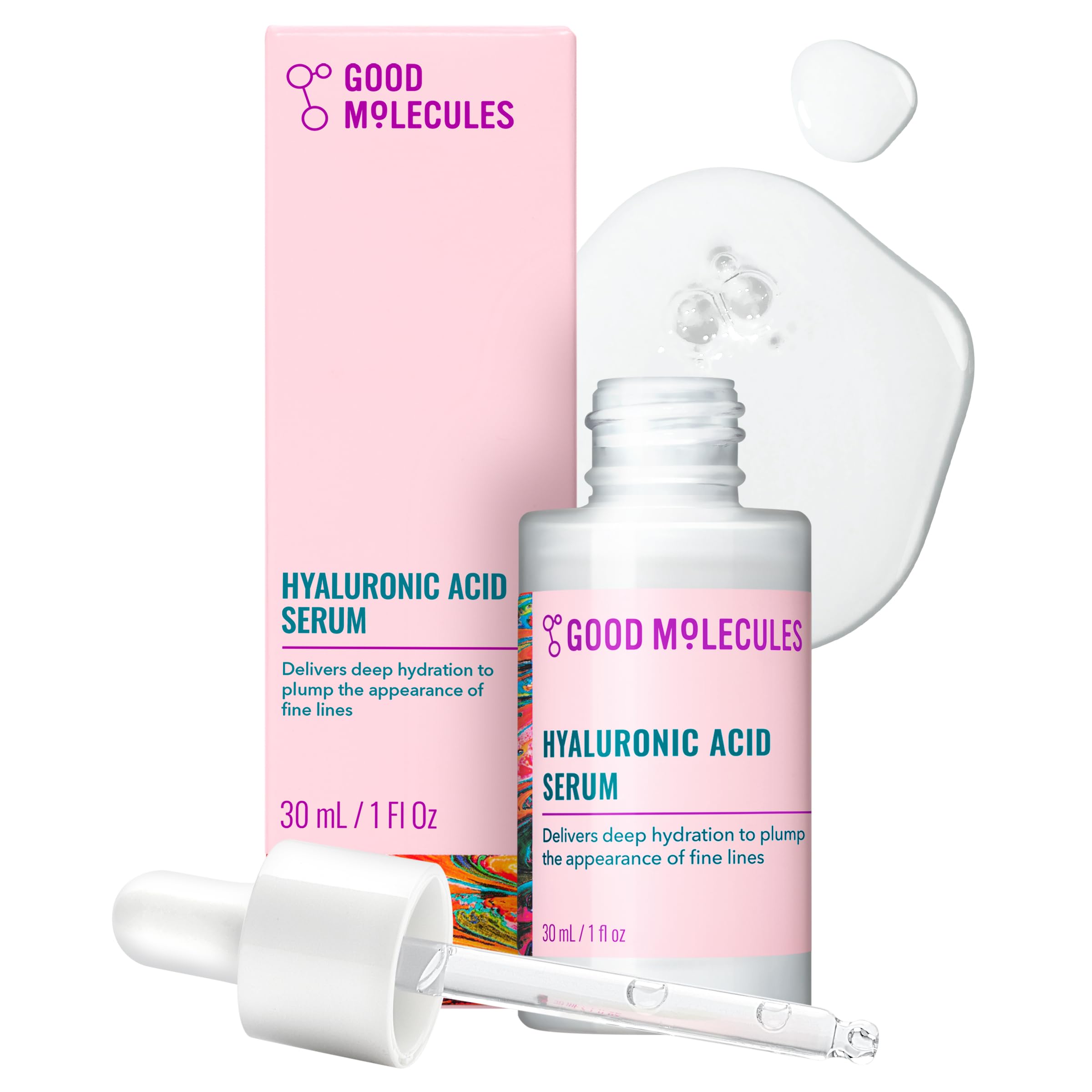 Good Molecules Hyaluronic Acid Serum for Face, Hydrating Serum, - Product Imagery