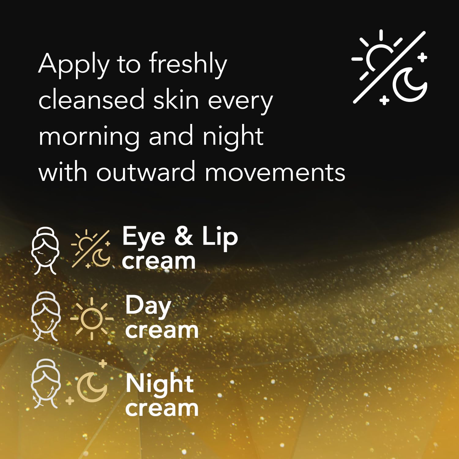 Cicatricure Gold Lift Anti Aging Gift Set, Day, Night & Eye Cream, 3-Pack