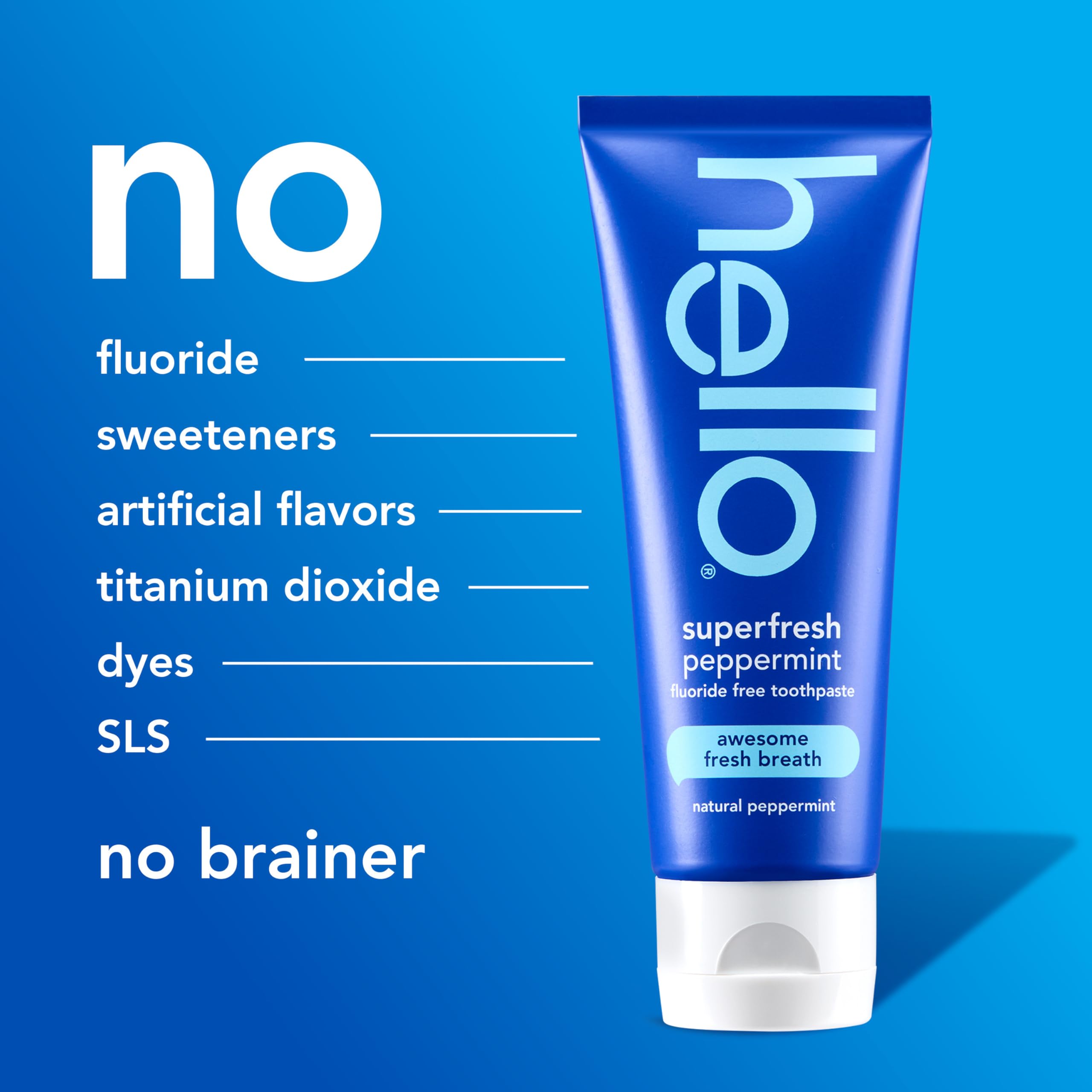 Hello Superfresh Fluoride Free Toothpaste 3-Pack 5oz