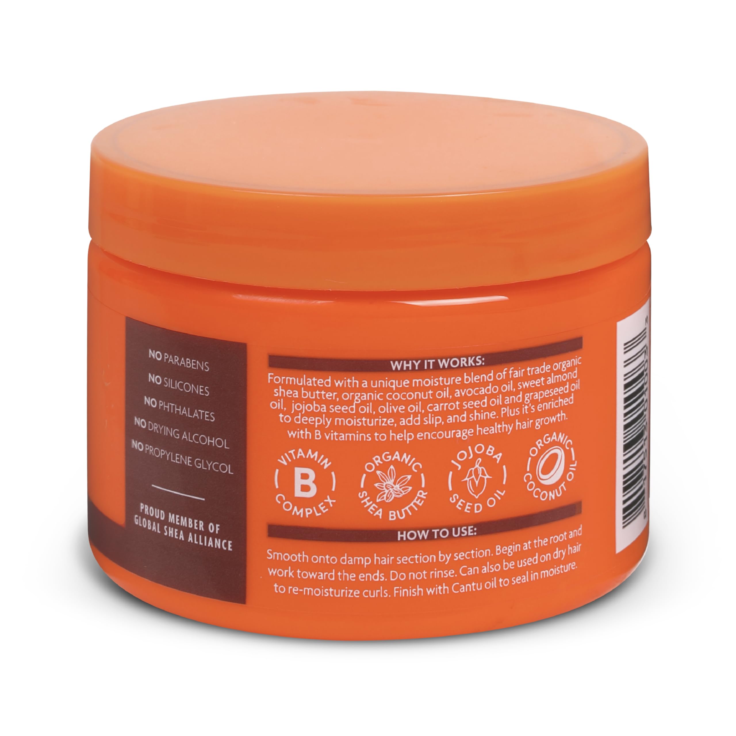 Cantu Coconut Curling Cream 12 oz, pack of 6, hair styling agent for defining and moisturizing curly hair in a bottle.