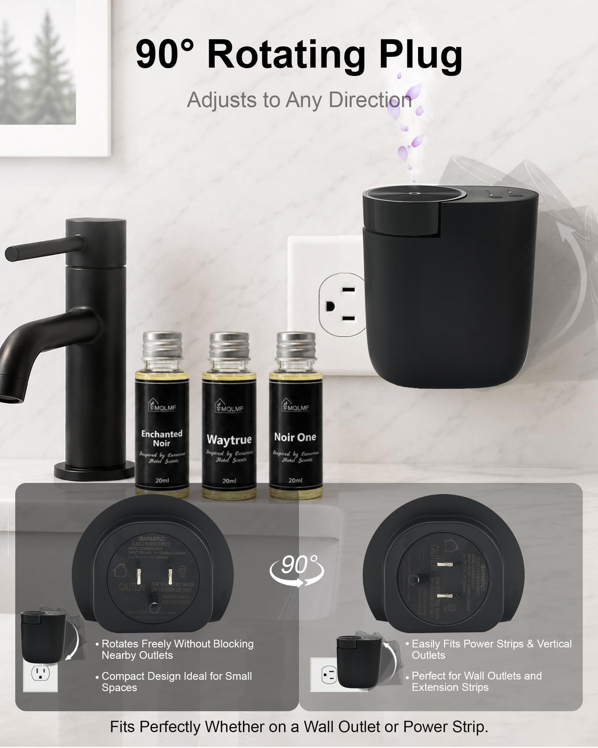 Waterless Plug in Diffuser Essential Oil Plug In Wall - MQLMF Official Imagery - 5