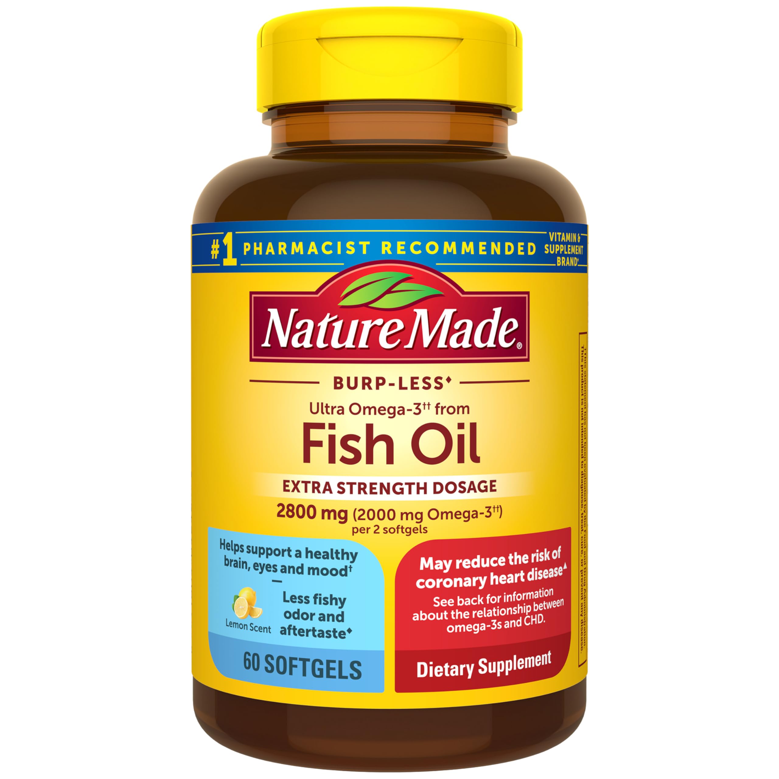 Nature Made Extra Strength Dosage Omega 3 Fish Oil Supplement, - Product Imagery
