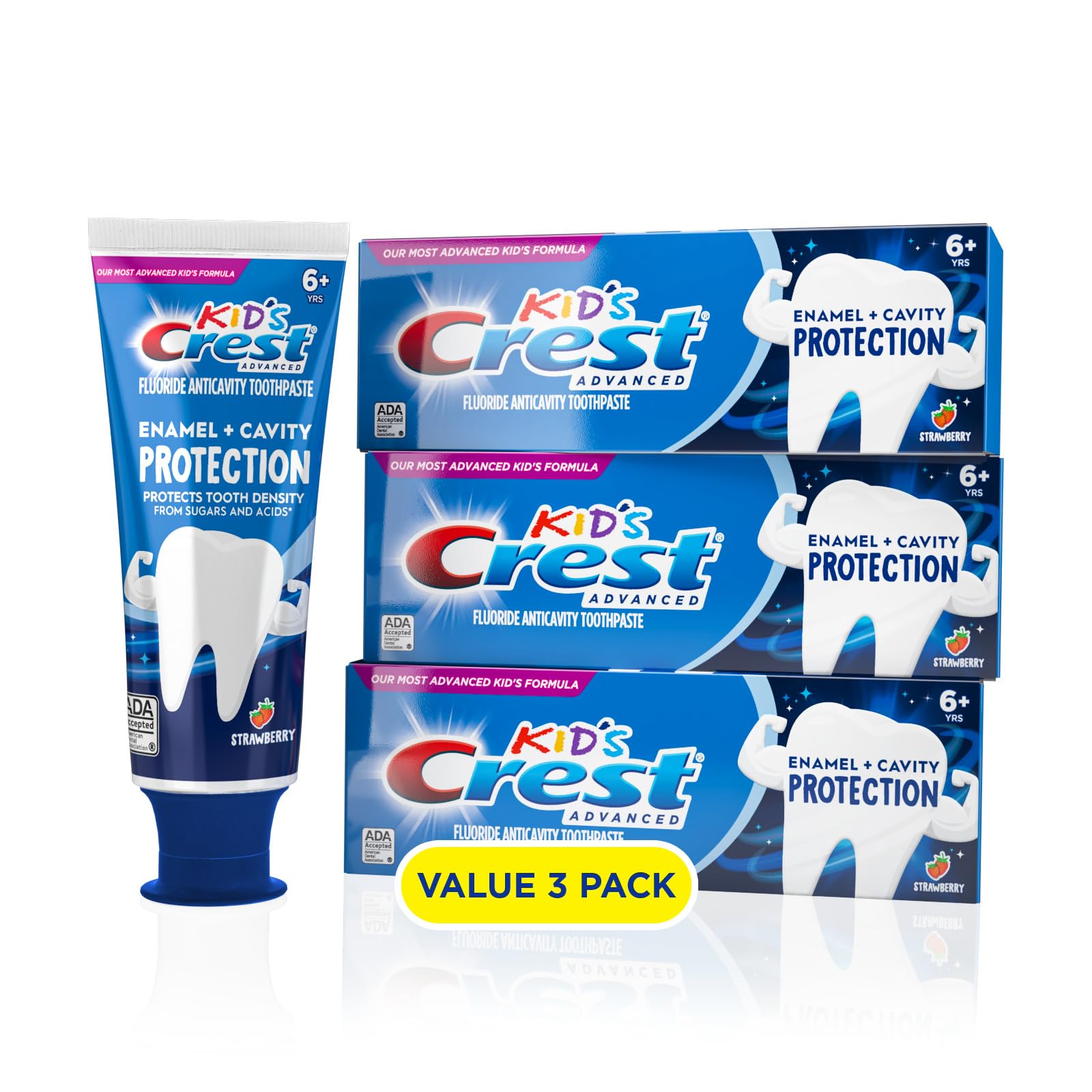 Crest Kids Enamel + Cavity Protection Toothpaste, 4.1oz (Pack of - Product Imagery