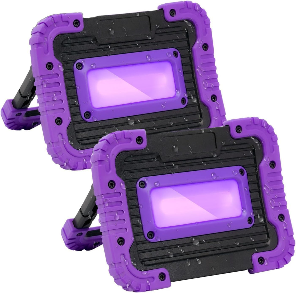 GPRK Rechargeable Black Light, Cordless 395nm LED Blacklight for Neon Glow Party
