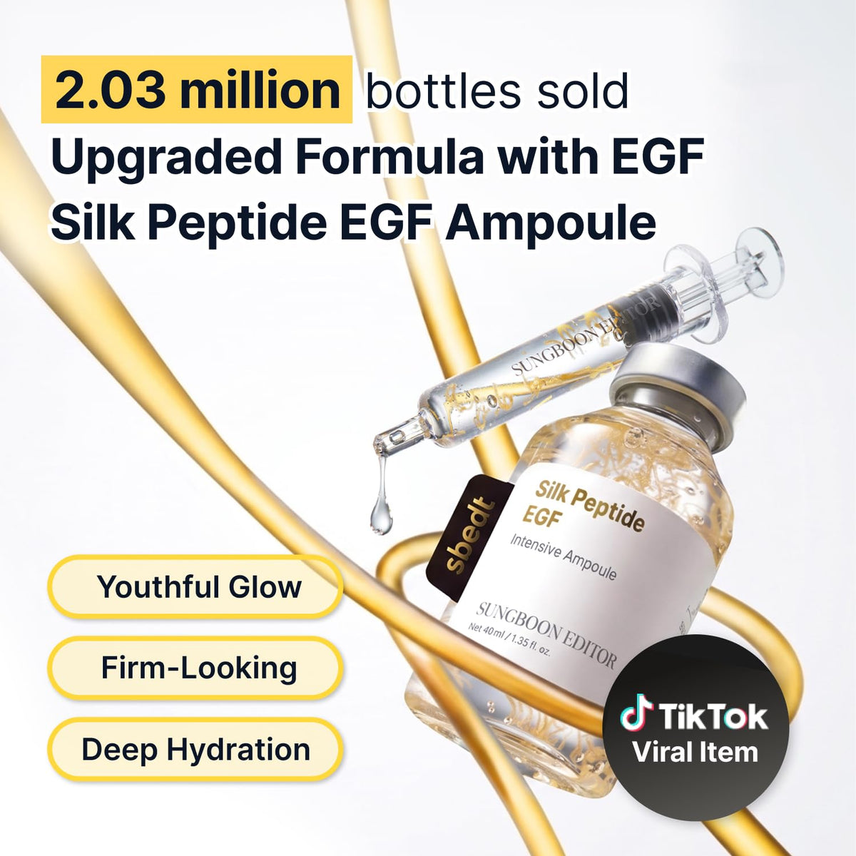 SUNGBOON EDITOR Intensive Deep Collagen Silk Peptide EGF Ampoule,1.35fl.oz – product photo (Serums)