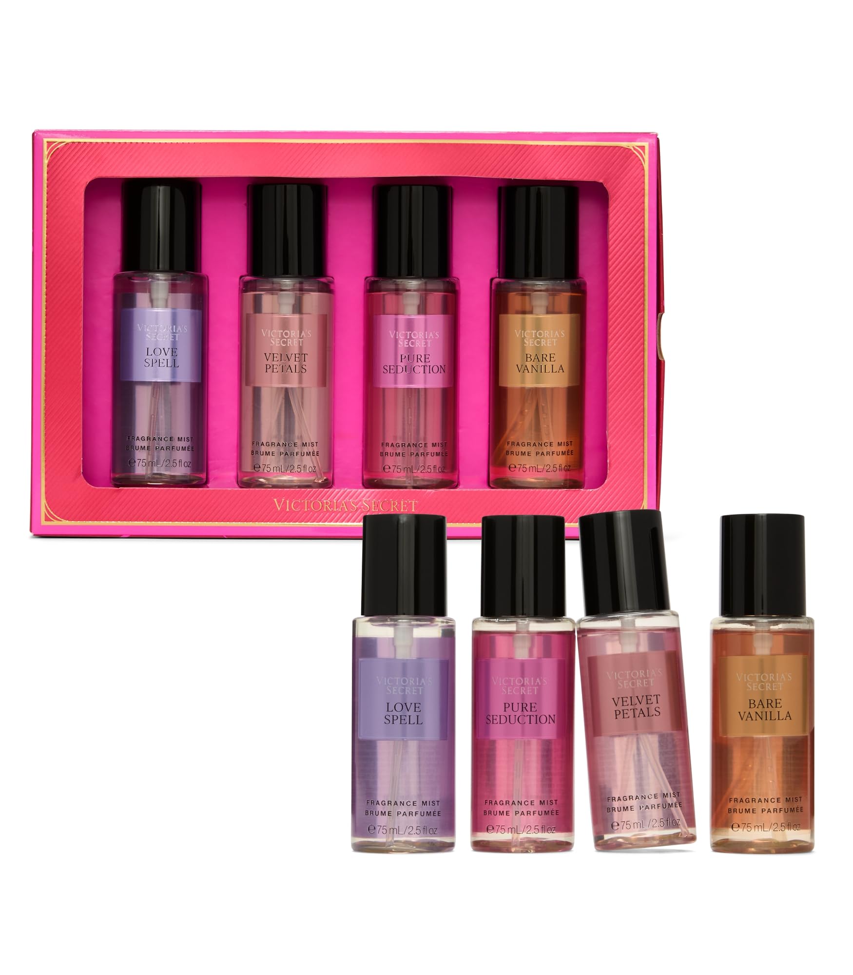 Victoria's Secret Mist Collection 4 Piece Mini Mist Gift Set - Product Imagery
