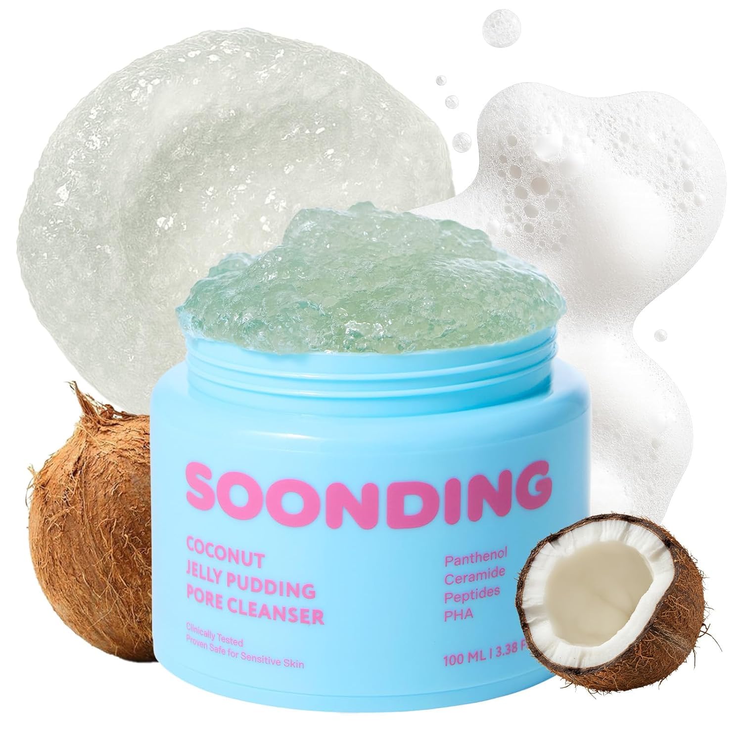 Coconut Jelly Pudding Cleanser | Deep Pore Cleansing & Gentle - Product Imagery