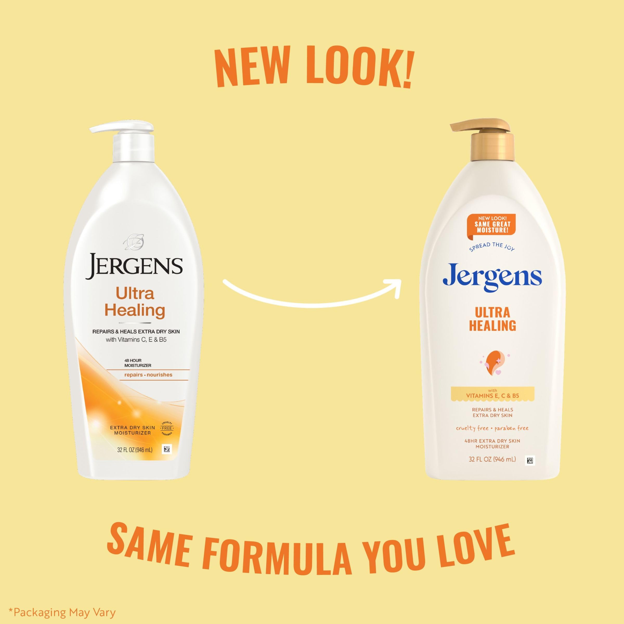 Jergens Ultra Healing Dry Skin Lotion Vitamins C E B5 32oz
