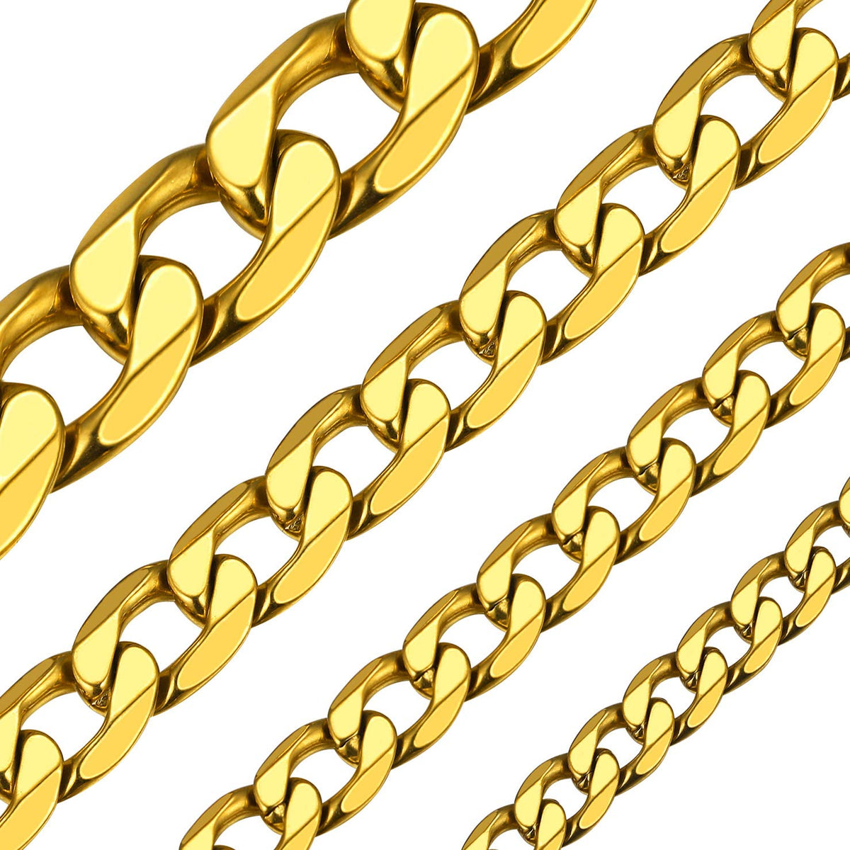 ChainsHouse Stainless Steel Cuban Link Chain Necklace for Mens Jewelry – packaging and label