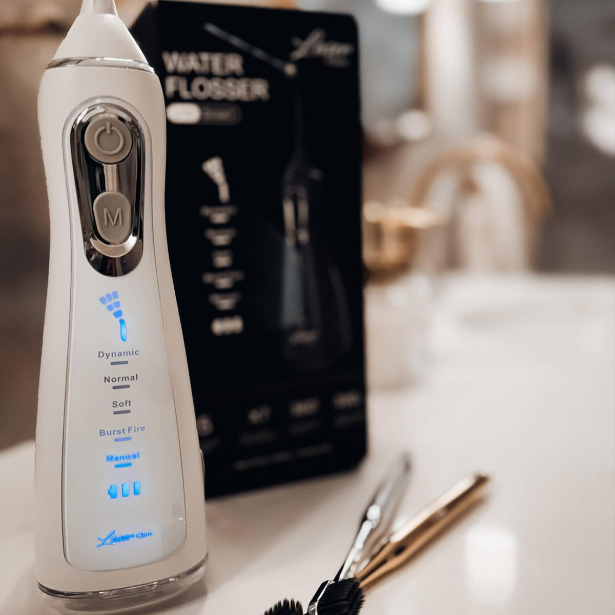 LaserGlow Cordless Water Flosser with LCD Screen 5 Cleaning - Laser Glow Official Imagery - 7