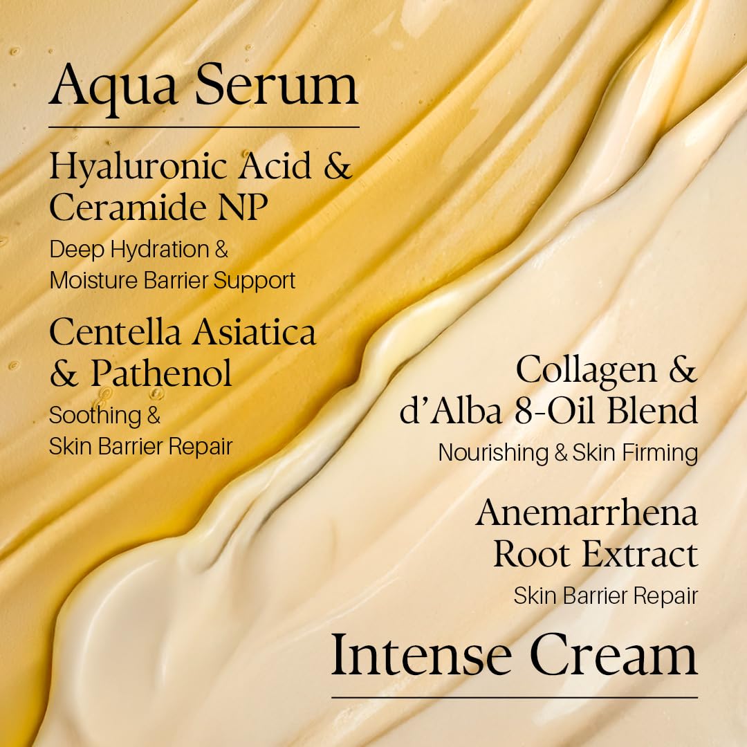 d'alba Piedmont White Truffle Double Serum & Cream (2.46 oz) – back view and specifications