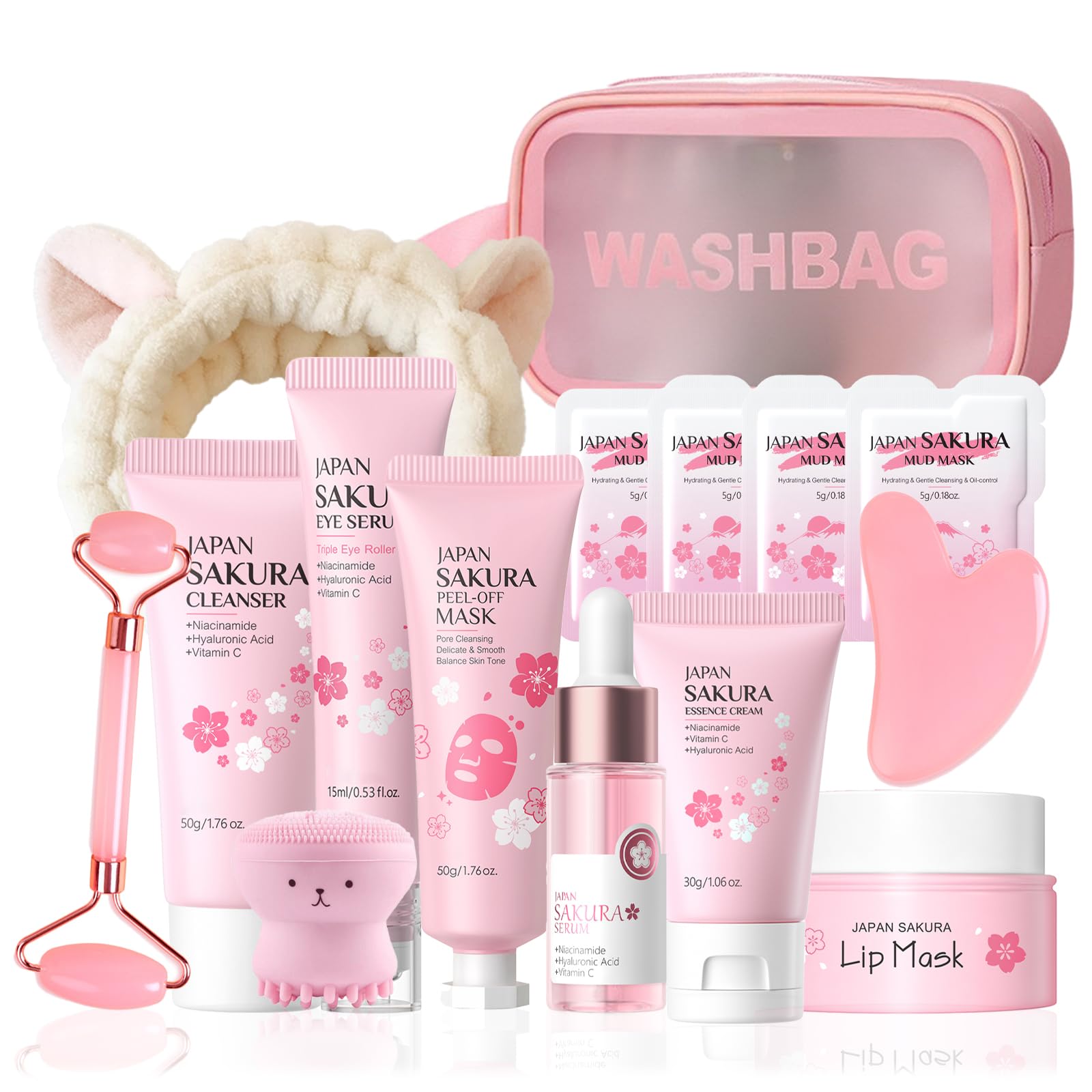 Japan Sakura Skin Care Set - Sakura Birthday Gifts For Teen - Product Imagery