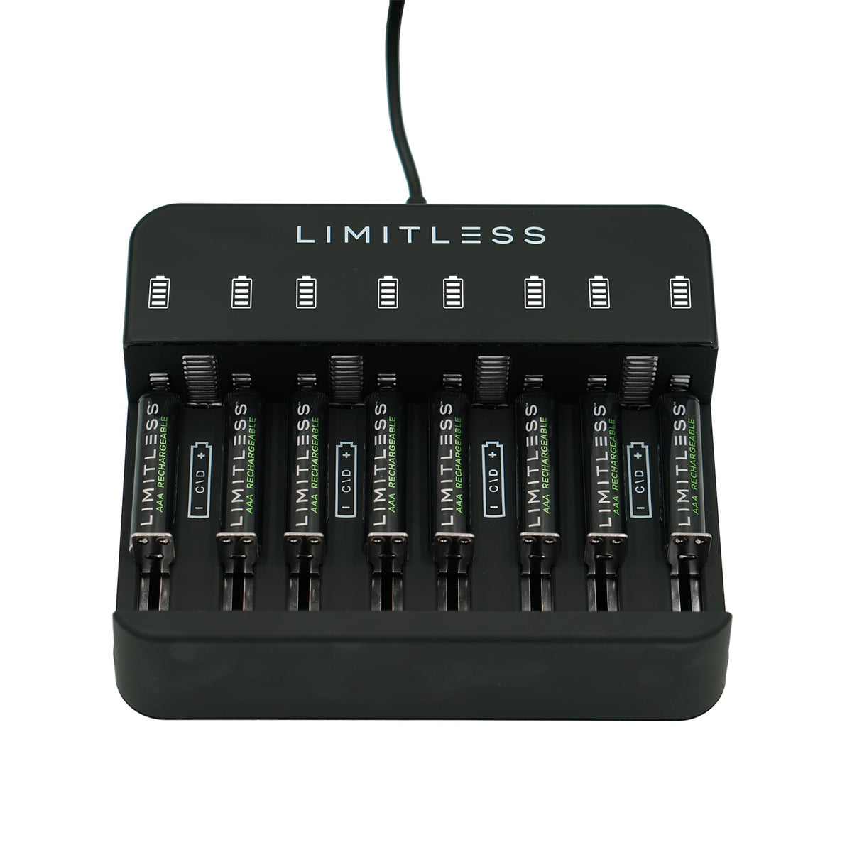 Limitless Rechargeable AAA Batteries 8 Pack with Charger - Limitless Innovations Official Imagery - 3