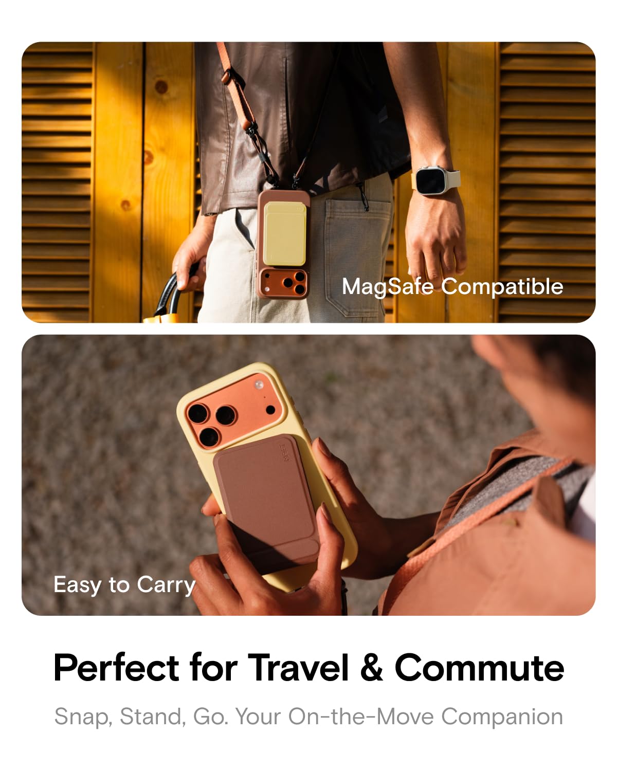 MOFT Phone Tripod Stand, Portable Selfie Stick for iPhone, Mulit-Angle – full view