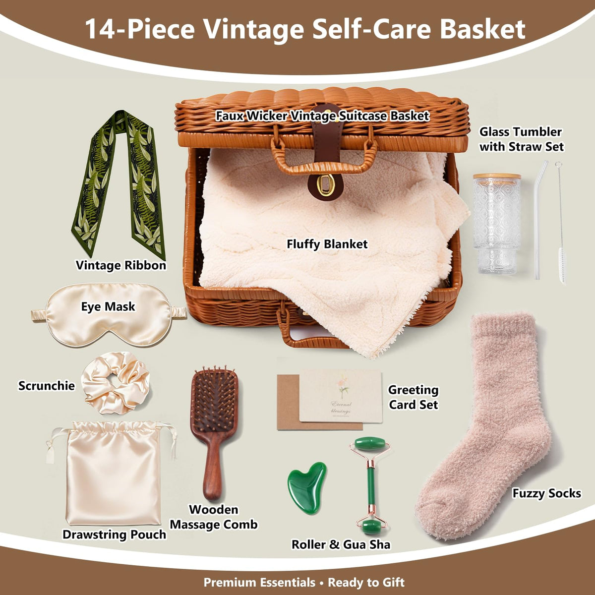 14 Piece Vintage Birthday Gift for Women Relaxing Spa Care - starcorss line Official Imagery - 4