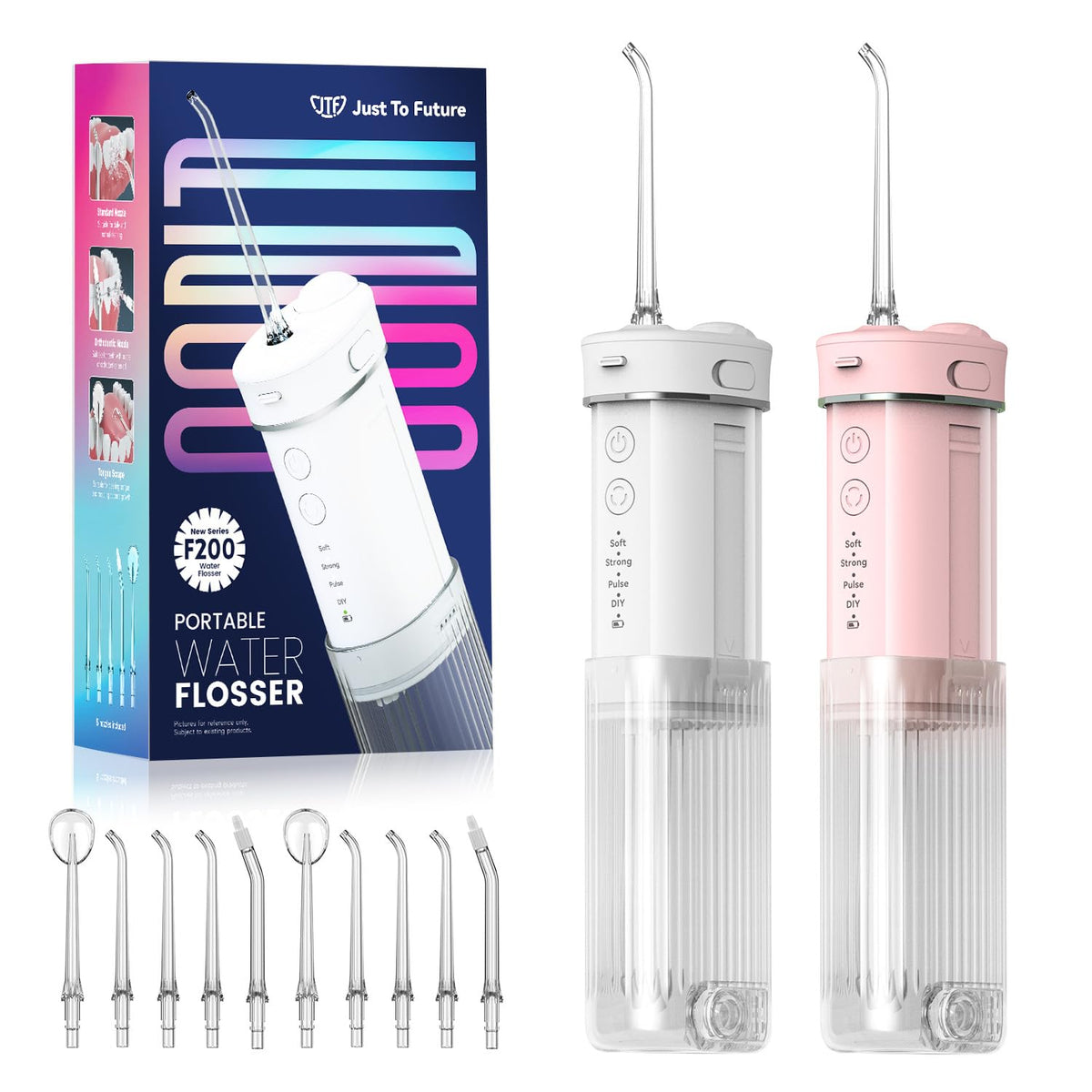 Portable Mini Water Dental Flosser for Teeth Cleaning Travel - JTF Official Imagery - 2