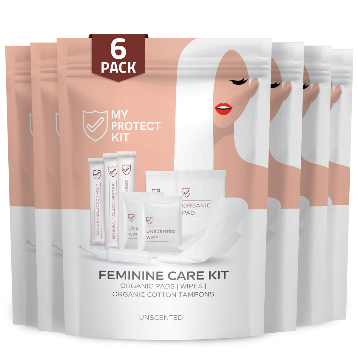 MY PROTECT KIT Feminine Care Kit, 11-Piece Personal Hygiene Set for Women – product photo (Tampons)