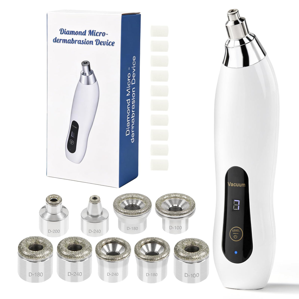 Upgraded Diamond Micro-dermabrasion Machine, Yofuly Cordless Dermabrasion Facial Machine for Home Use Skin Care with 7 A