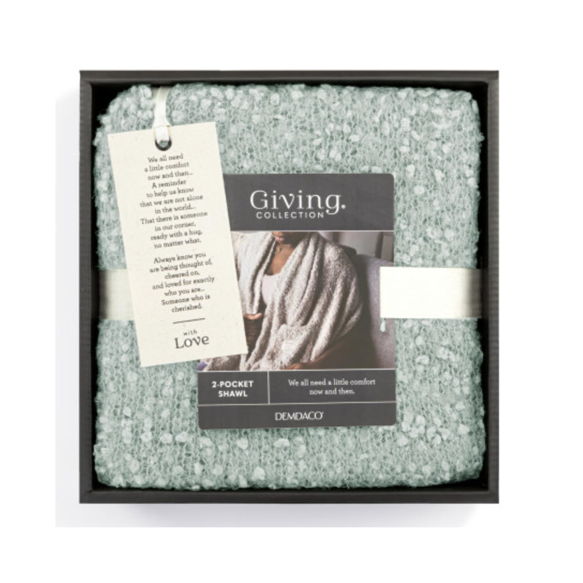 DEMDACO Giving Collection Giving Shawl with Pockets Sage - DEMDACO Official Imagery - 2