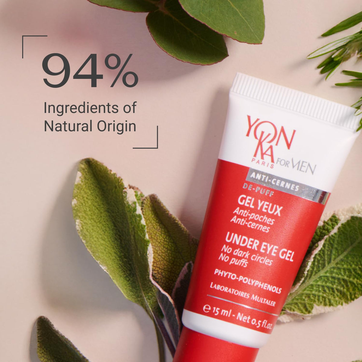 Yonka Yon-Ka Men's Eye Gel, For Puffiness & Dark Circles – full view