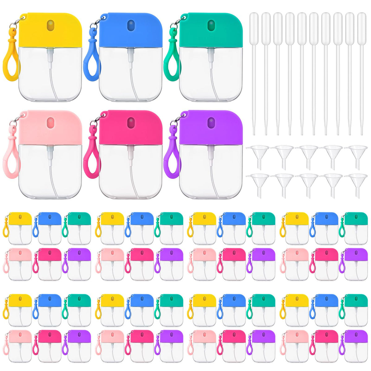 50 Pack 35ml Refillable Empty Travel Spray Bottles Bright - Rtteri Official Imagery - 8