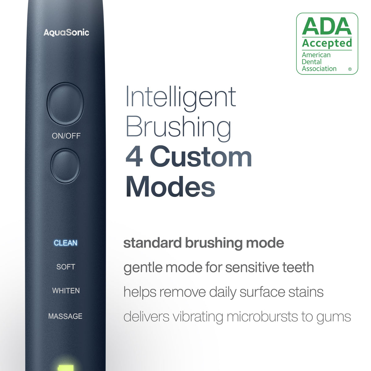 Aquasonic Vibe Series Ultra Whitening Toothbrush ADA - Aquasonic Official Imagery - 5