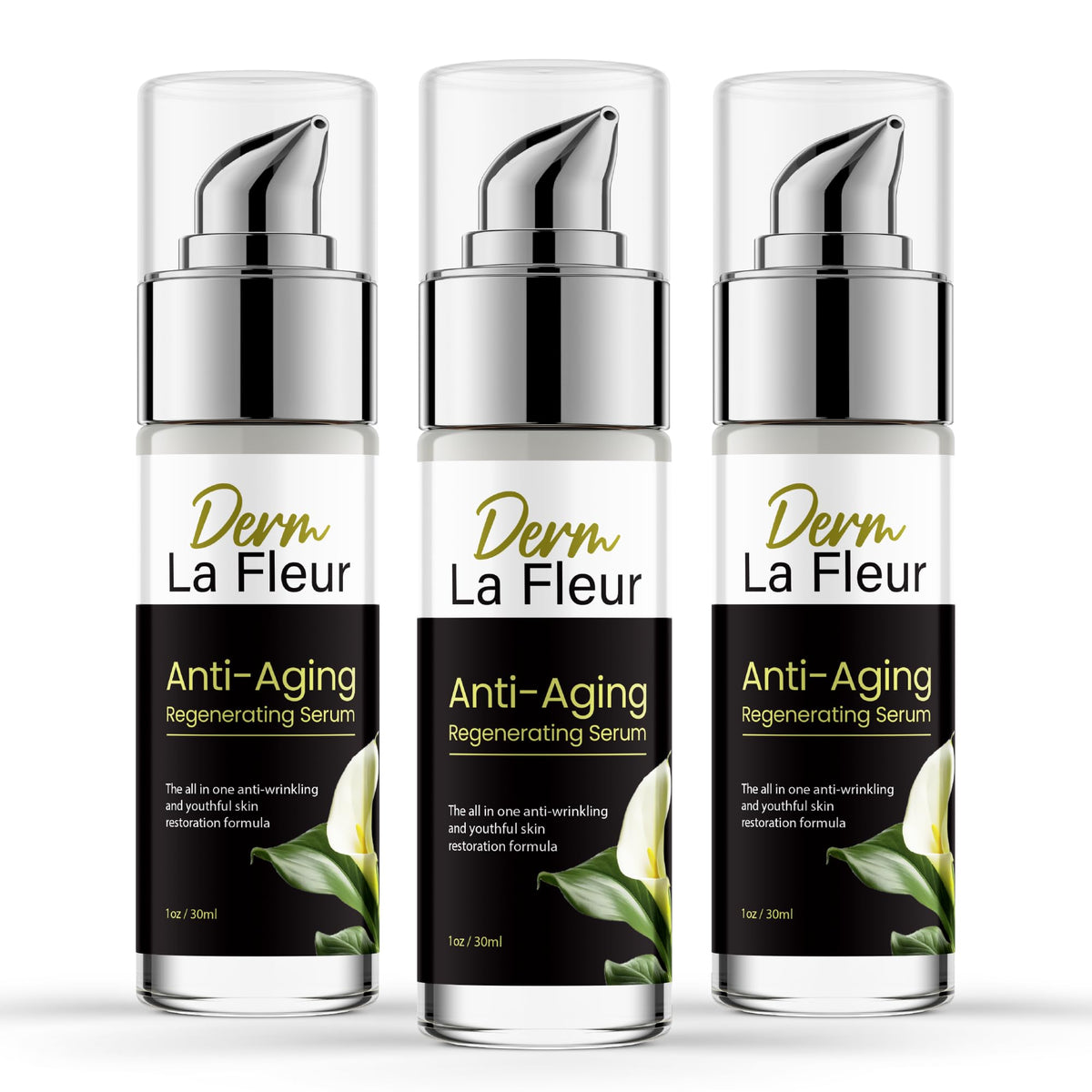 Purvia Derm Le Veux Anti Aging Serum, Derm Le Veux Deluxe Skin Care Anti-Aging Skin Serum, Dermleveux Serum Advanced For