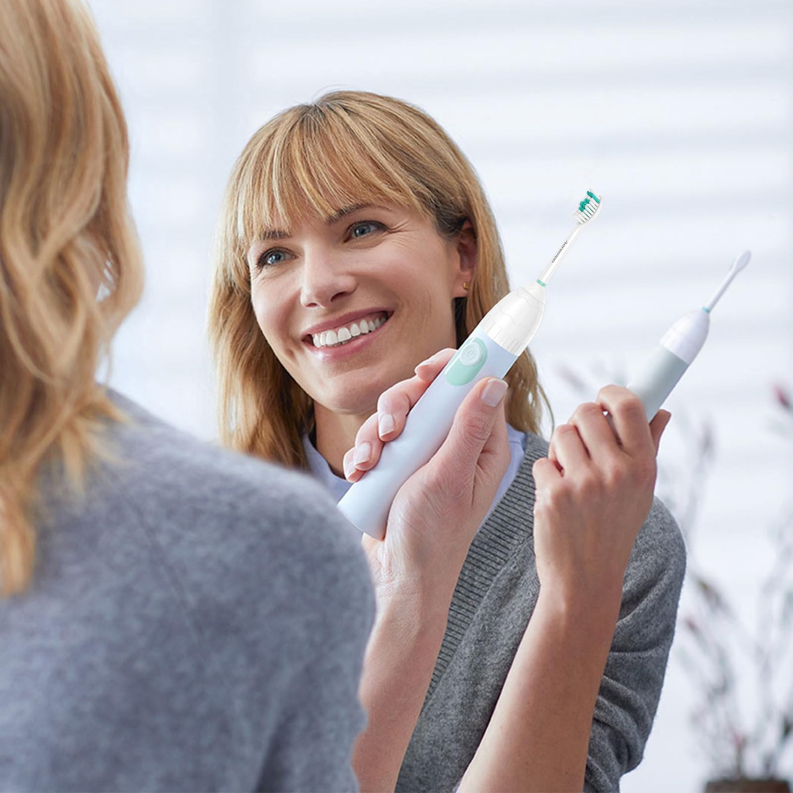 Aoremon replacement toothbrush heads for Philips Sonicare E-Series, 8-pack, compatible electric toothbrush accessories.
