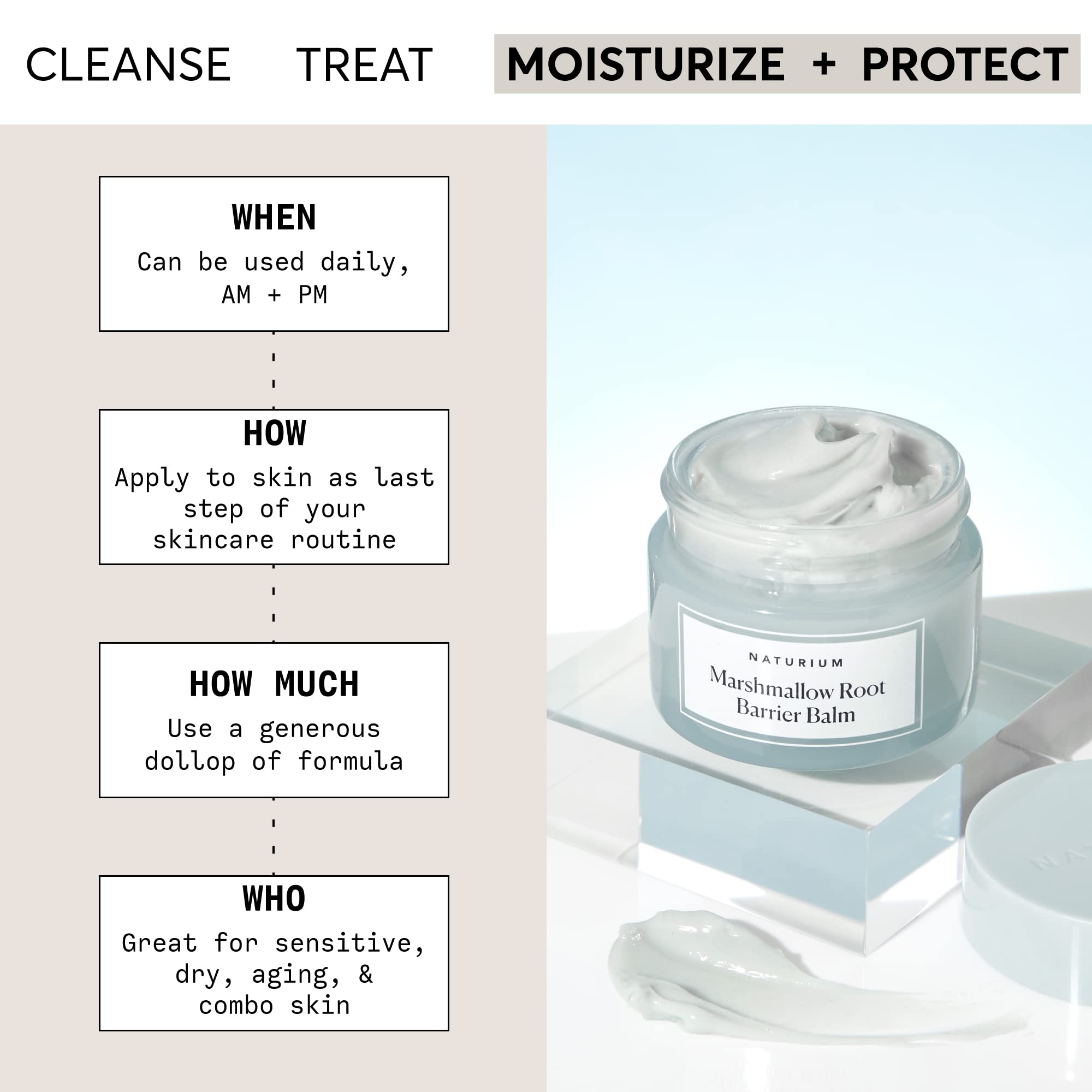 Naturium Marshmallow Root Barrier Balm 1.7 oz