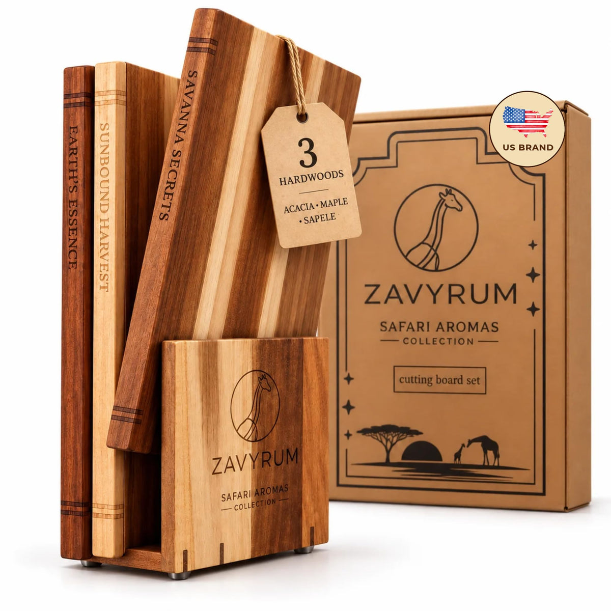 Book Cutting Board Set - ZAVYRUM Official Imagery - 1