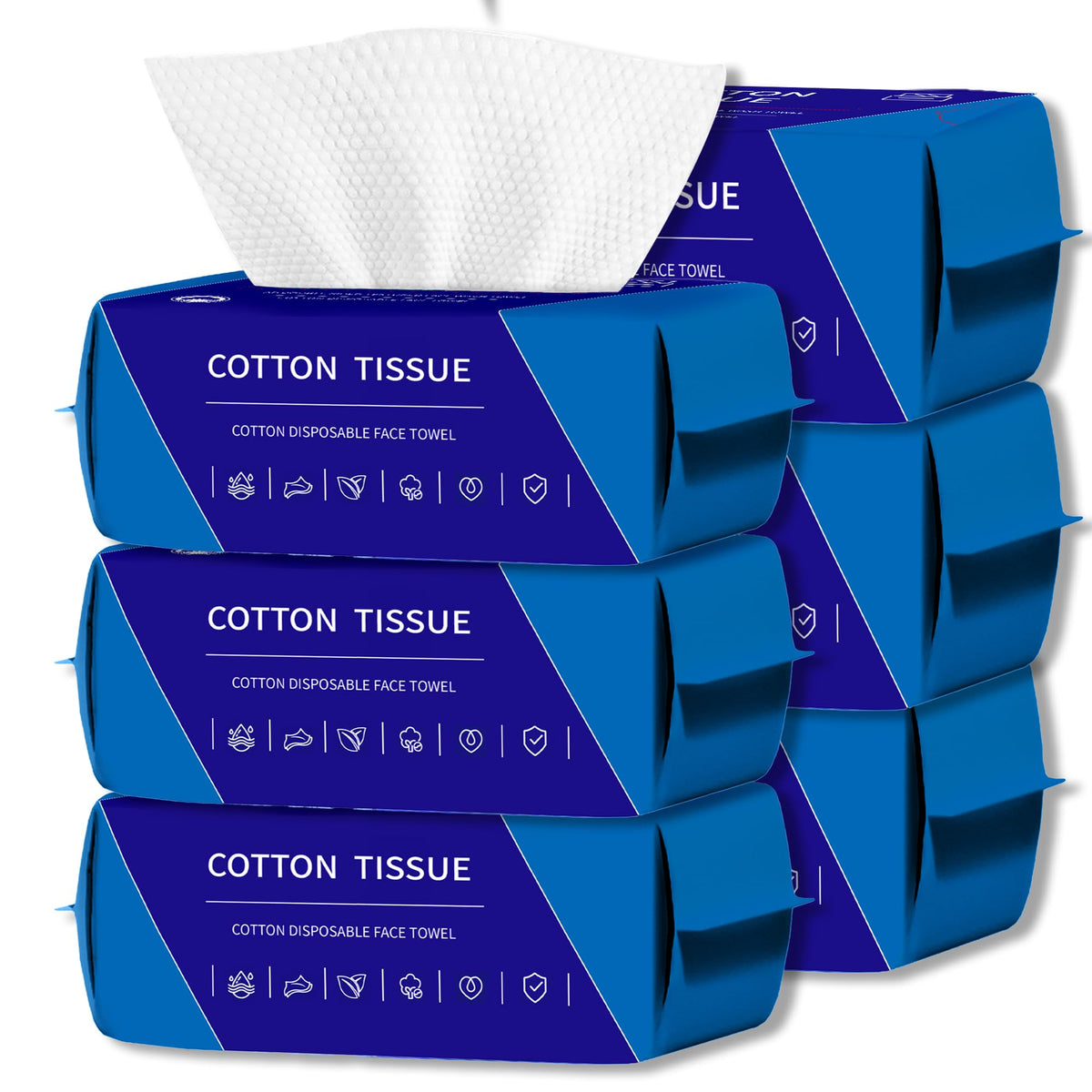 100 Count Face Towels Disposable - ZVNNZOM Official Imagery - 1