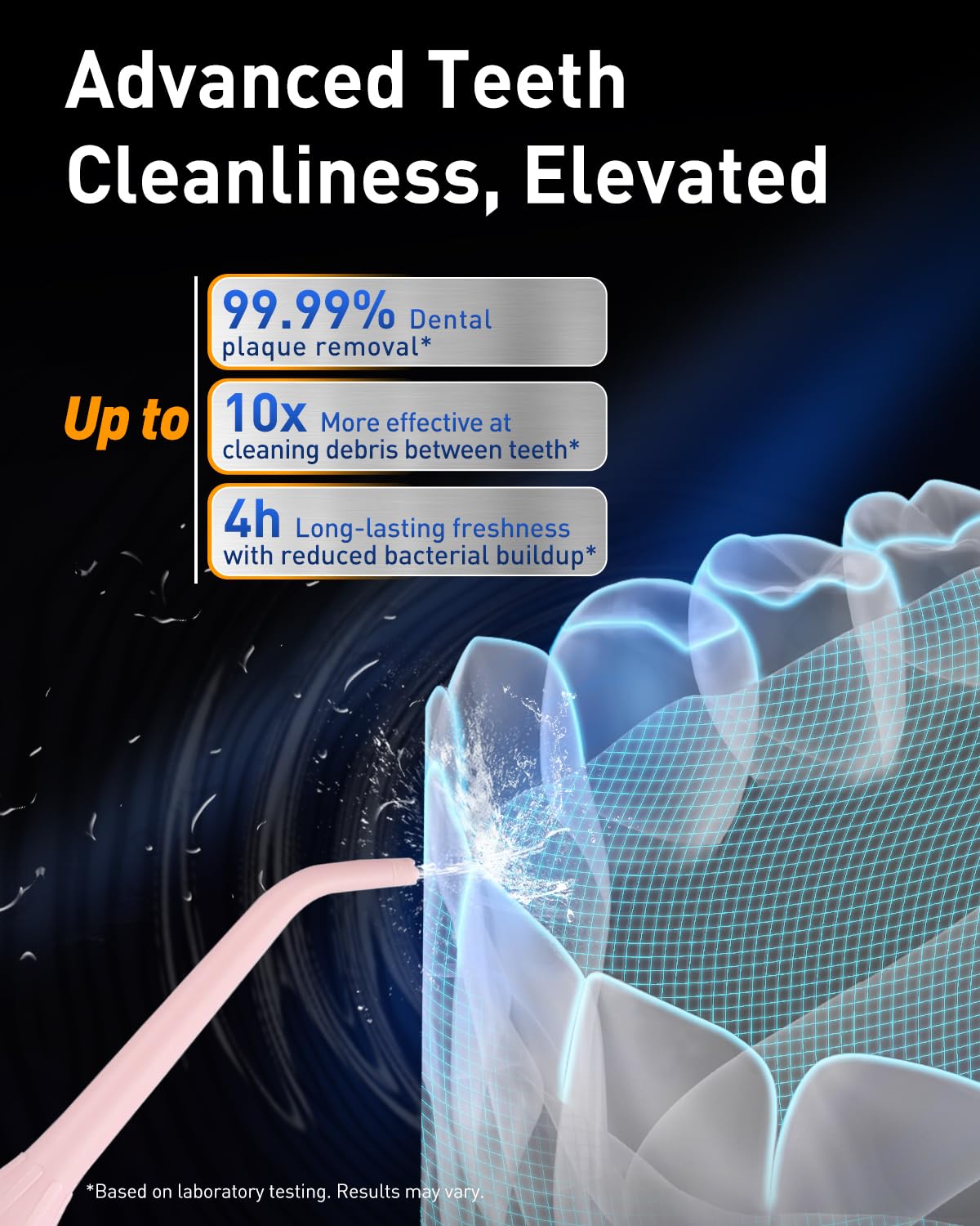 MySmile LP221 Cordless Water Flossers for Teeth w UVC Light - MySmile Official Imagery - 3