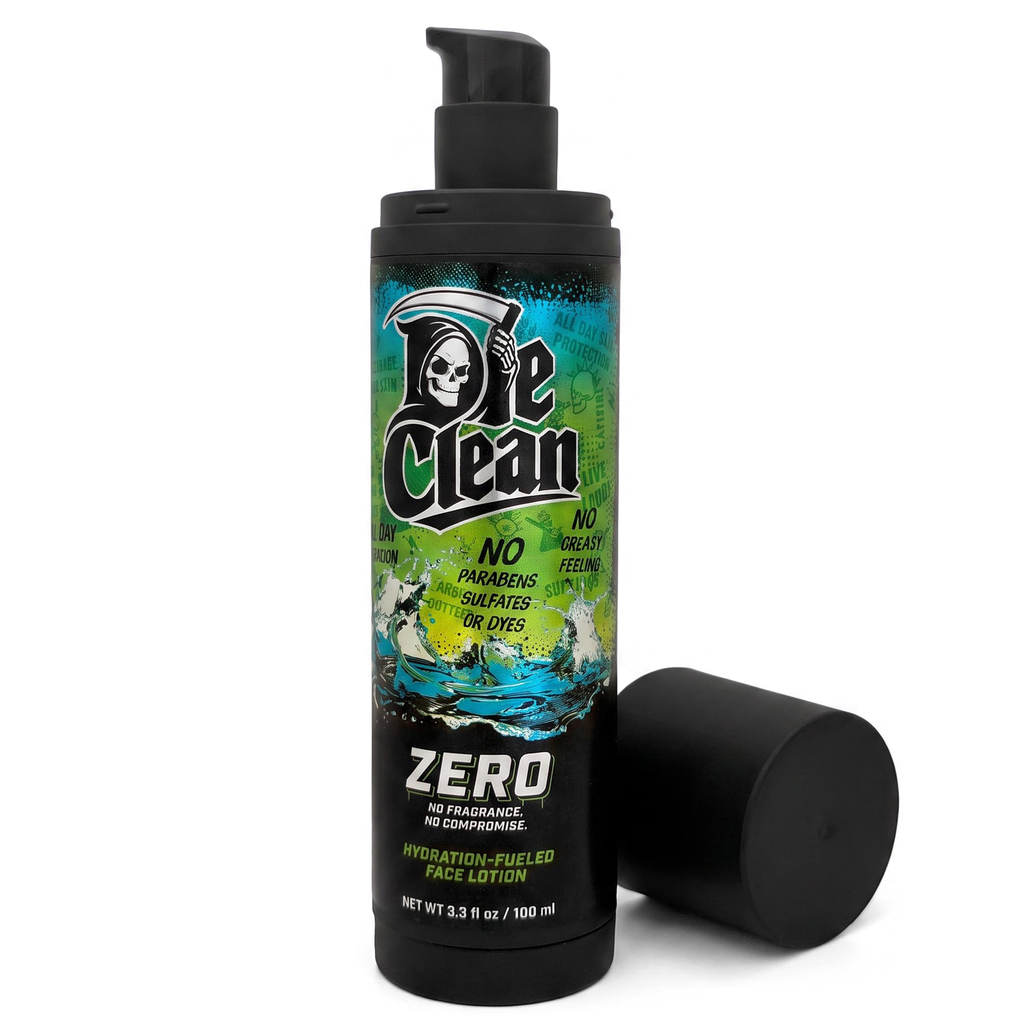 Zero Mens Face Moisturizer, Unscented Face Lotion for Dry Skin - Product Imagery