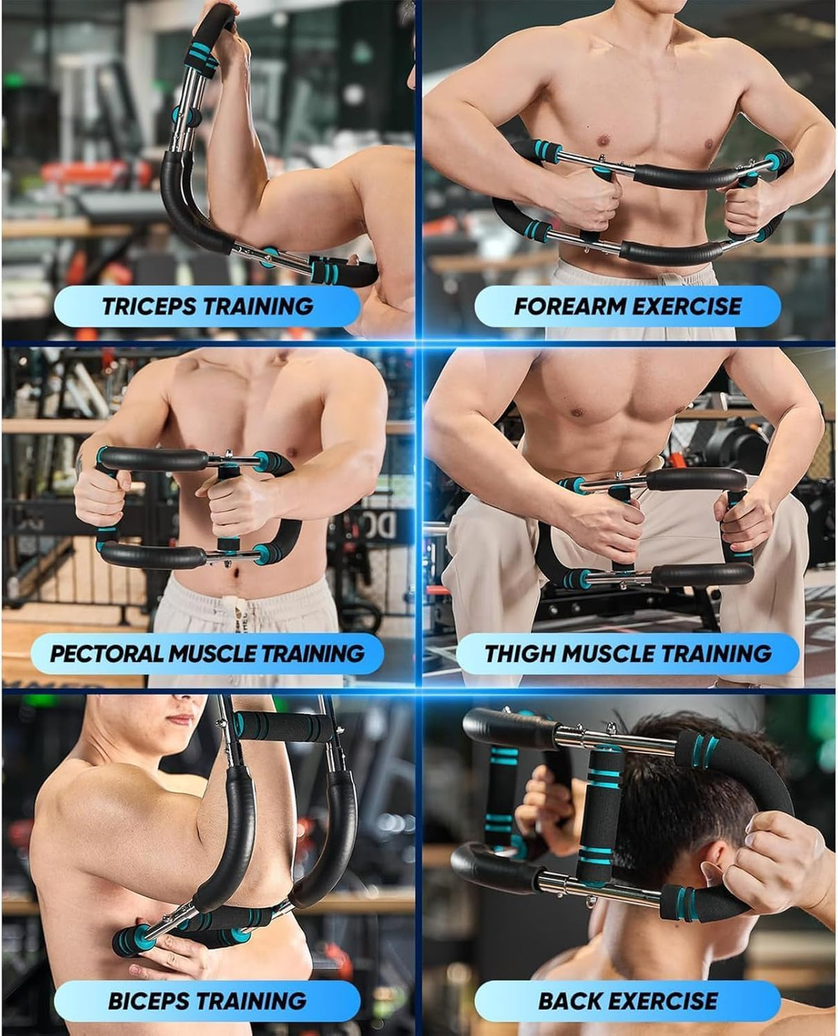 LYKAN Twister Arm Trainer, 40-100lb Adjustable Chest Workout Equipment, Arm Trainer, Twister Arm Trainer, Portable Power