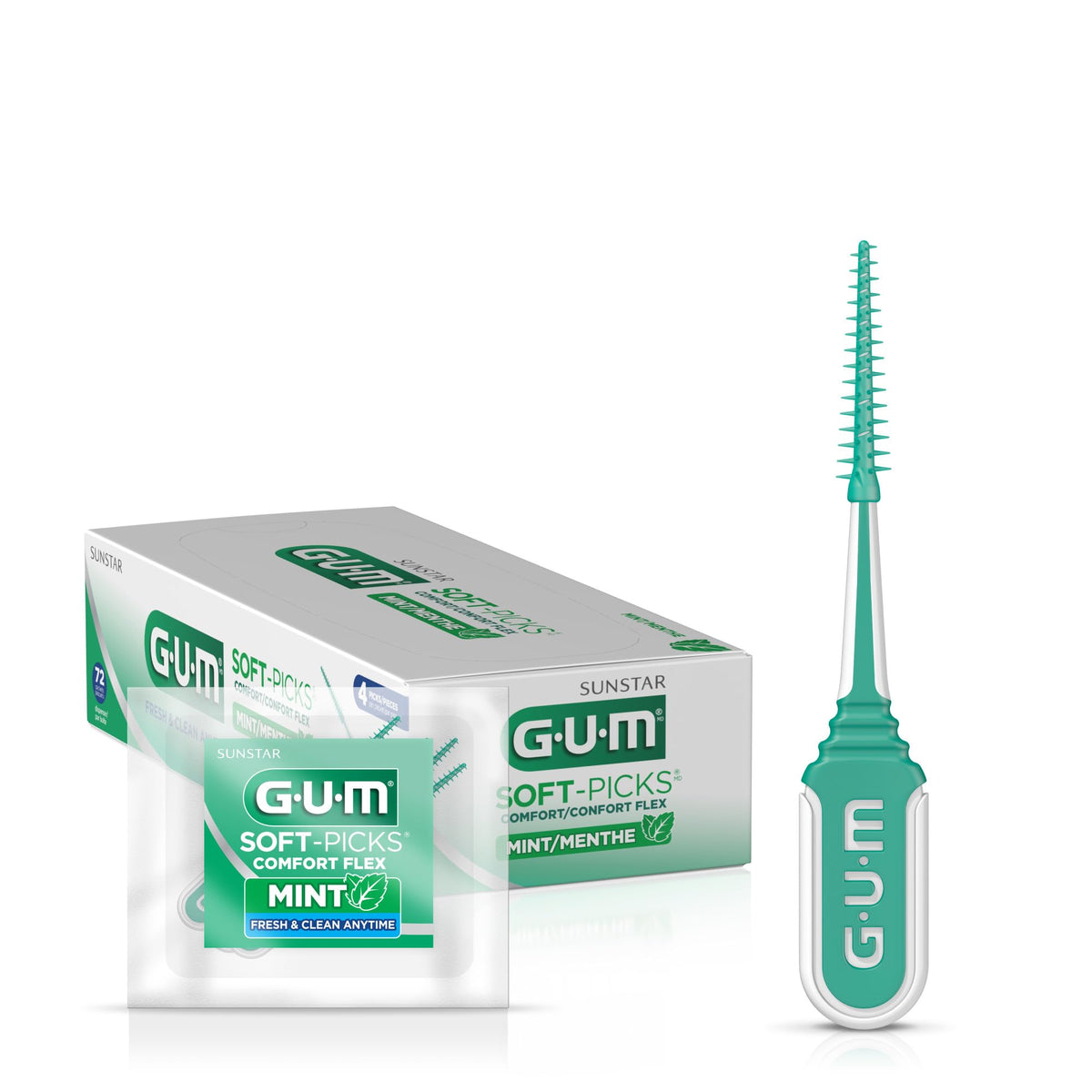 GUM Soft Picks Comfort Flex Mint Interdental Picks 670 - GUM Official Imagery - 2
