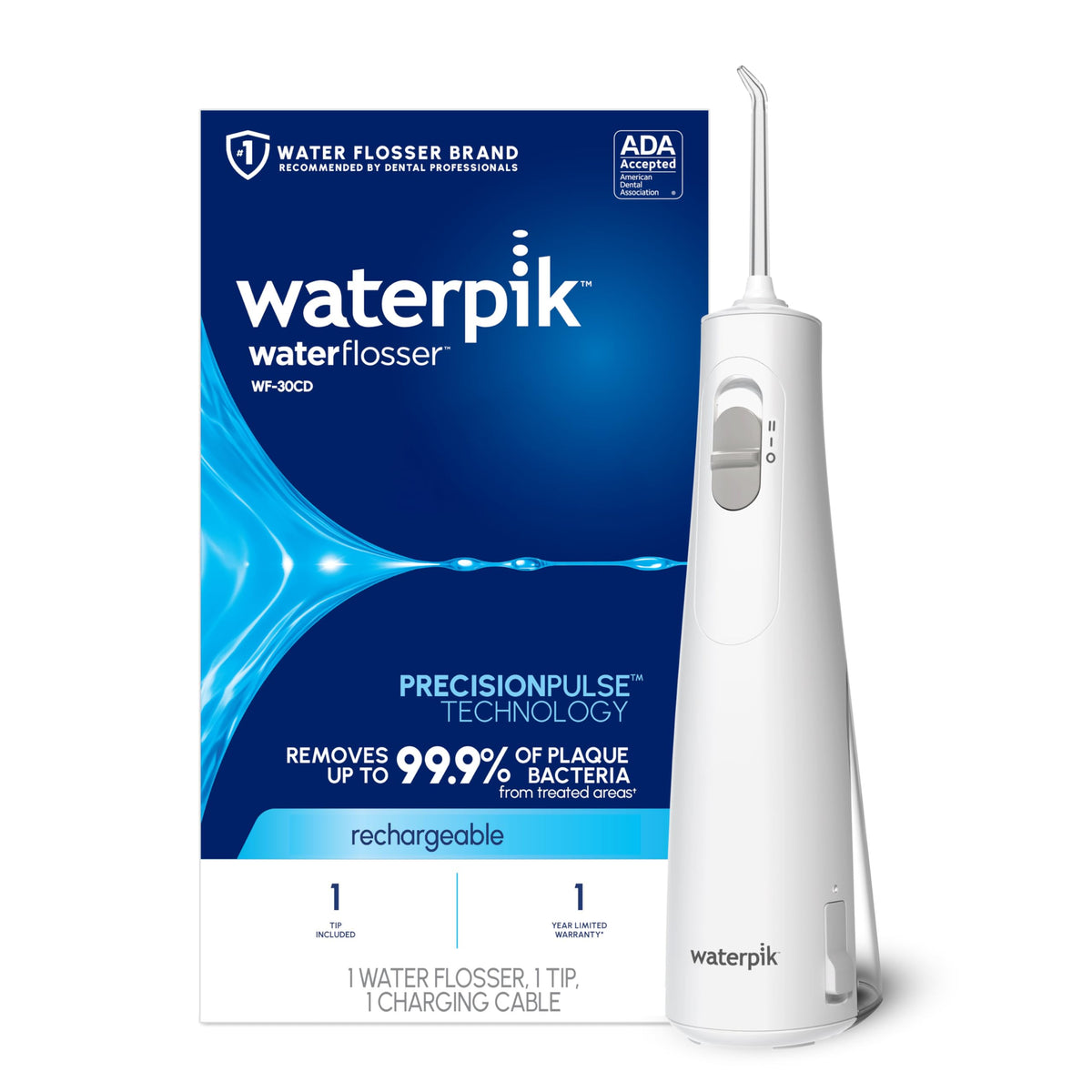 Waterpik Cordless 1100 Rechargeable Portable Water Flosser - Waterpik Official Imagery - 1
