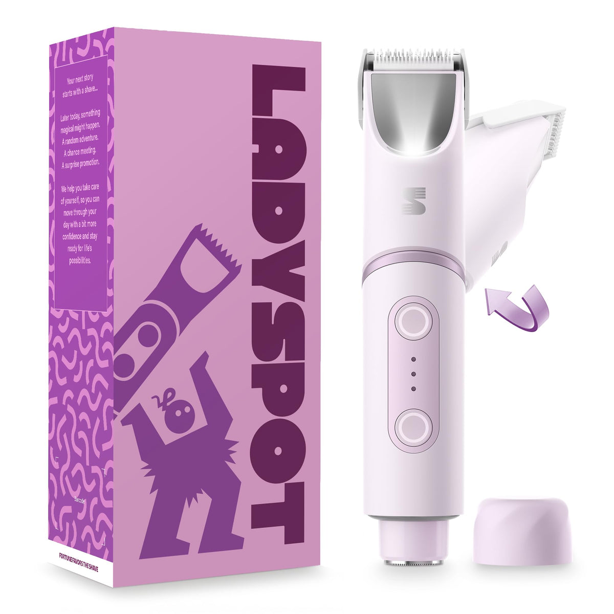 LADYSPOT SpinDuo 2 in 1 Electric Bikini Trimmer for Women,180°Rotating Head – product photo (Bikini Trimmers)