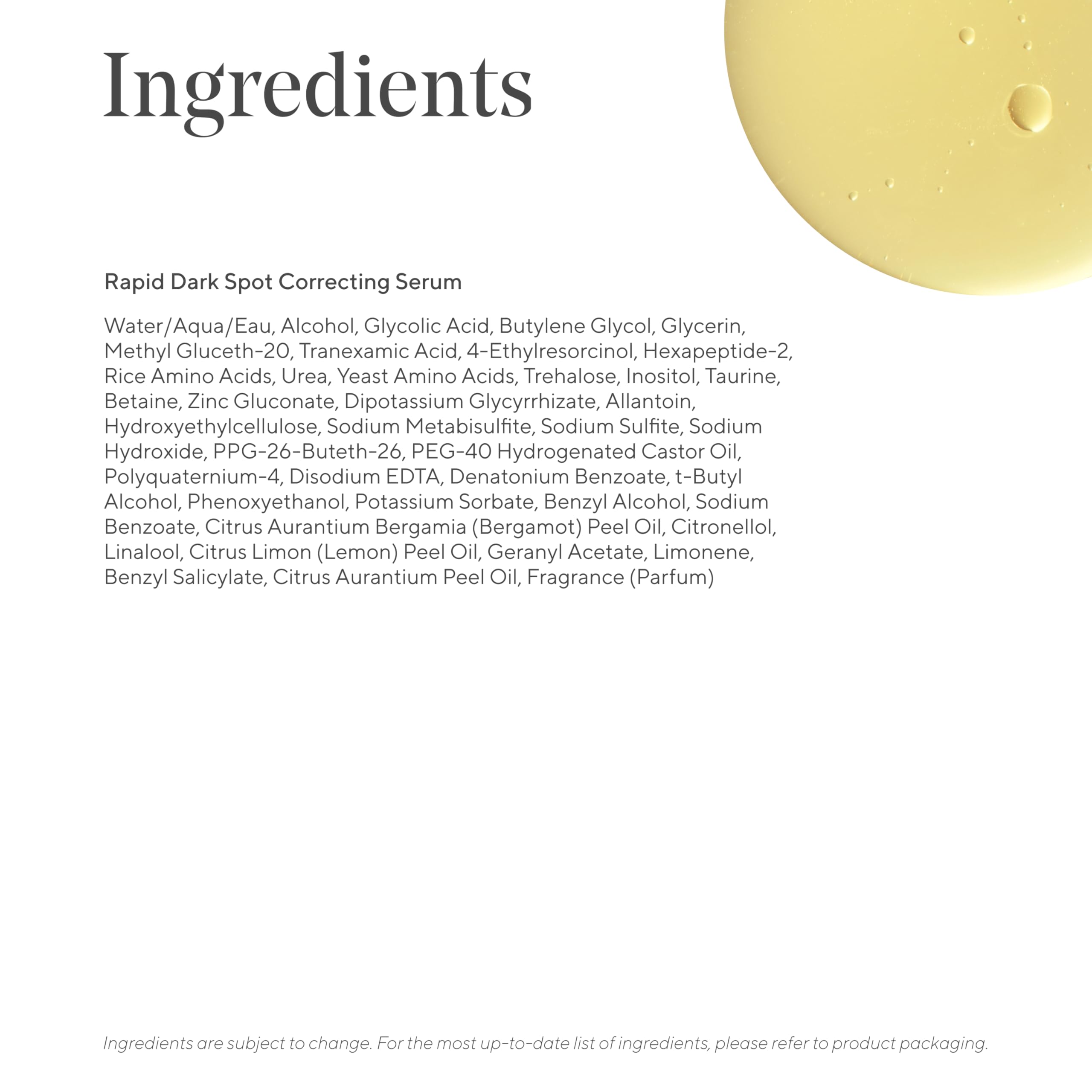 Murad Rapid Dark Spot Correcting Serum in 1 fl oz bottle, featuring glycolic acid for brightening and skin clarity.