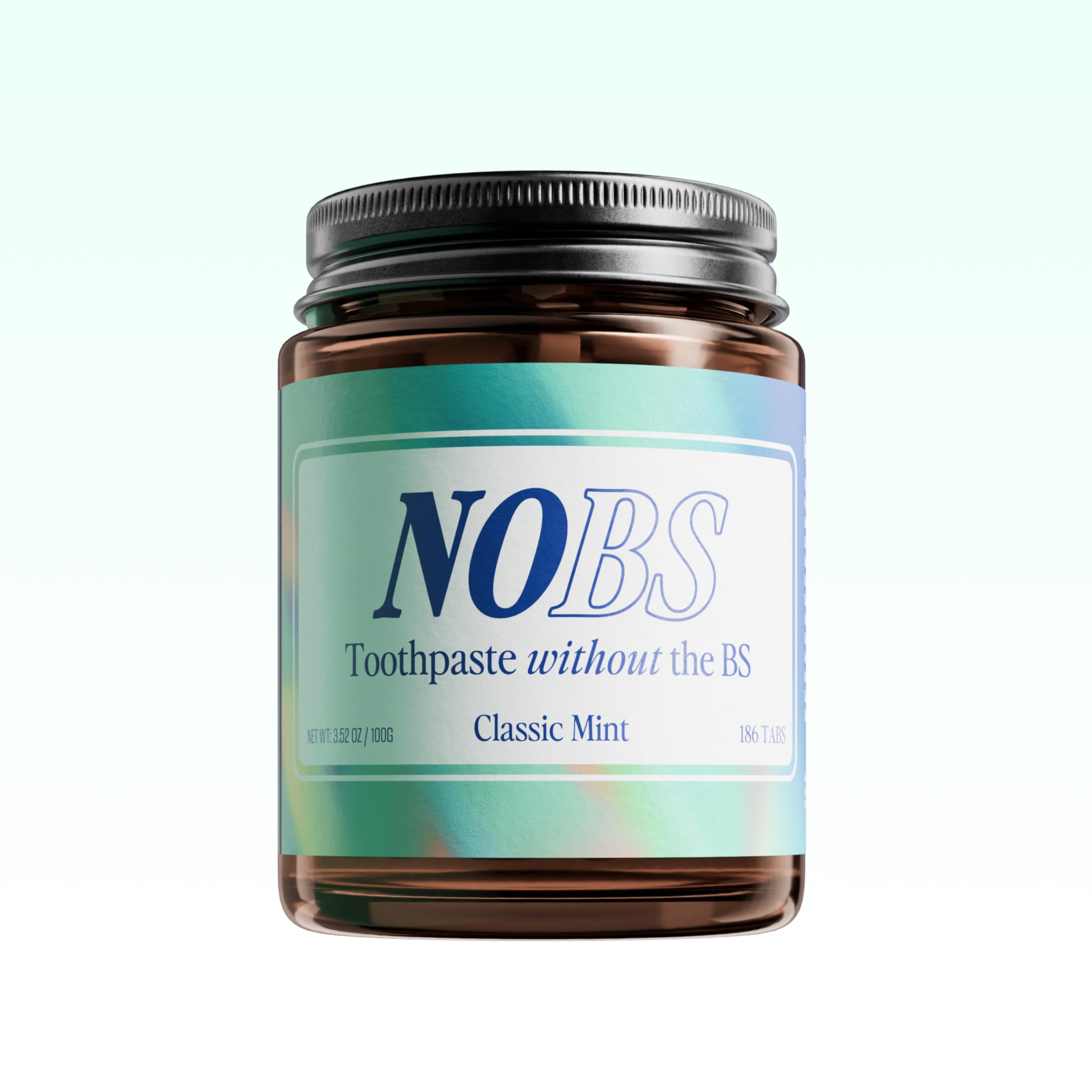 NOBS (No Bad Stuff) Toothpaste Tablets - Nano Hydroxyapatite, - Product Imagery