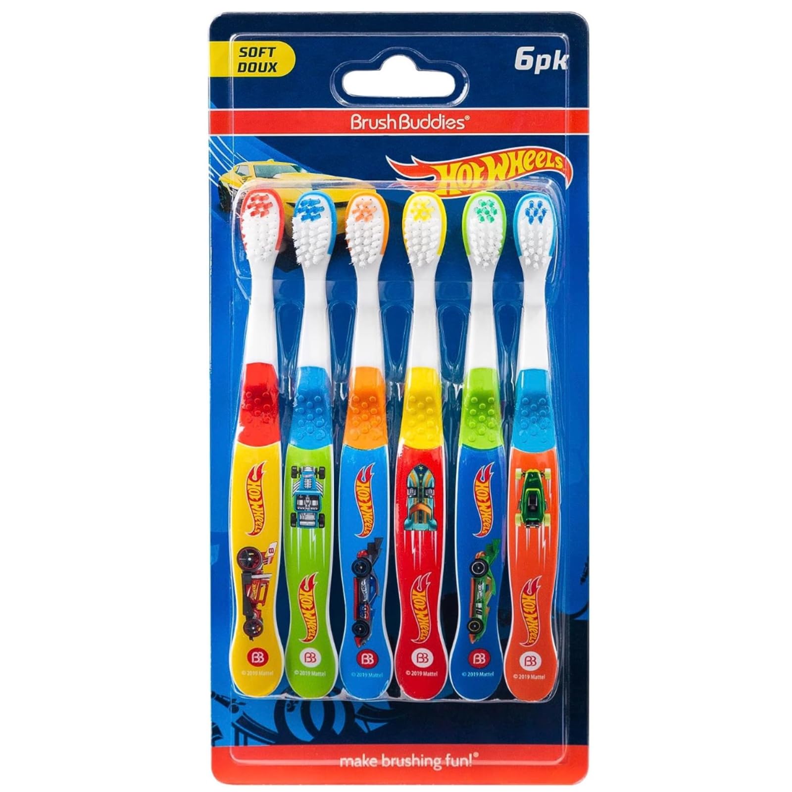 Brush Buddies Hot Wheels Toothbrush for Kids, Kids Toothbrushes, - Product Imagery