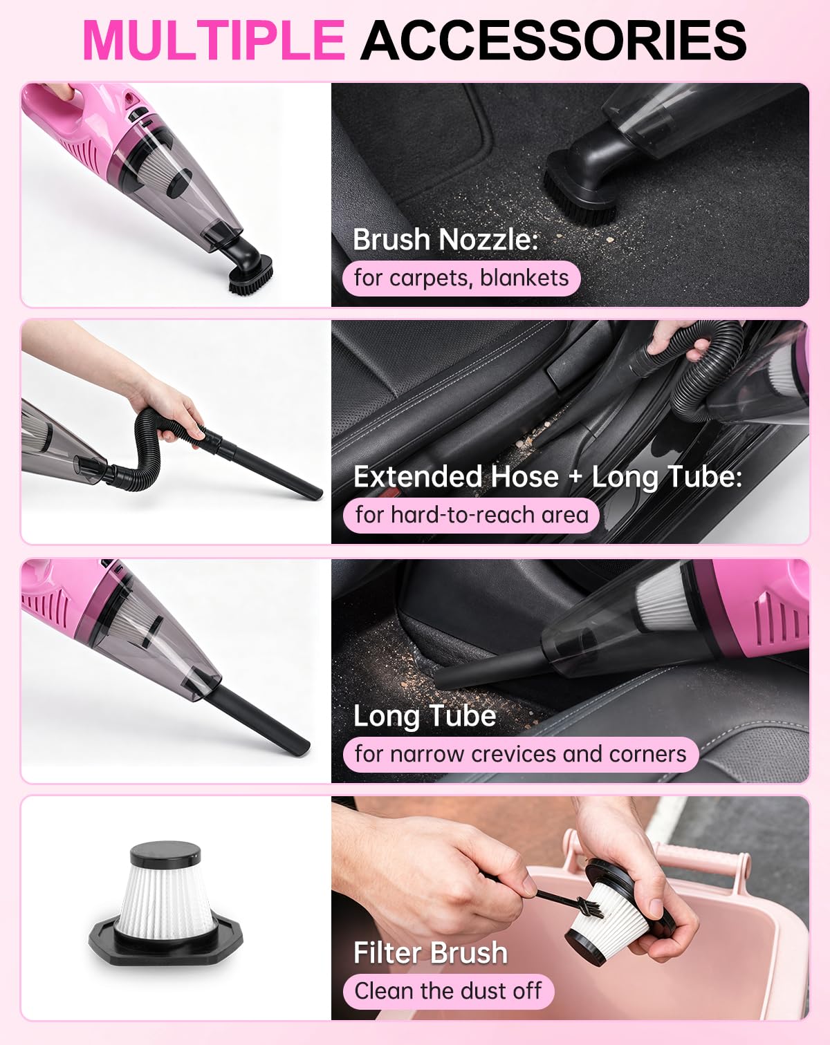 THINKWORK Car Cleaning Kit with Vacuum,Deep Cleaning for Interior Detailing – product photo (Car Wash Equipment)