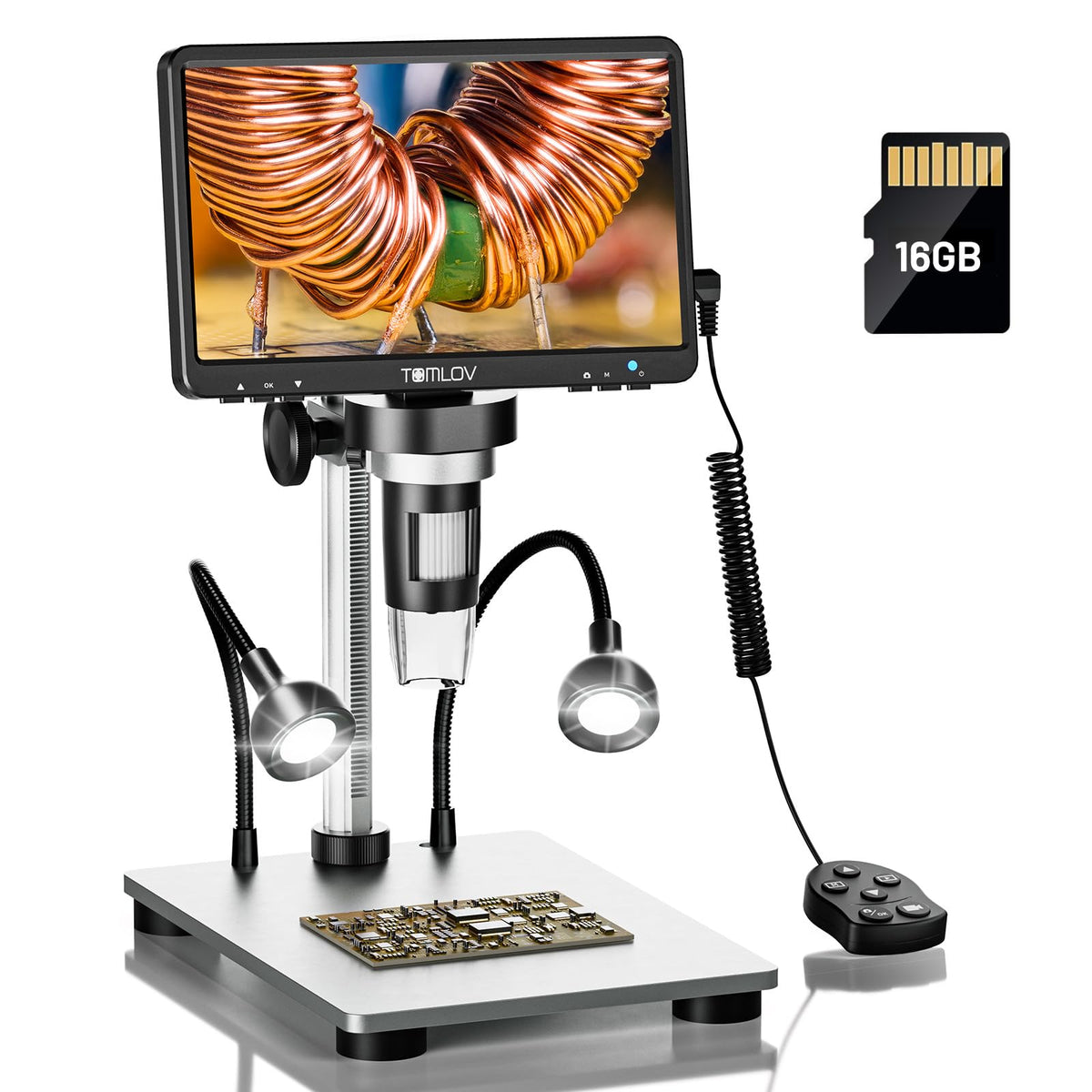 TOMLOV DM9 7 Digital Coin Microscope 1200X Soldering Scope - TOMLOV Official Imagery - 2