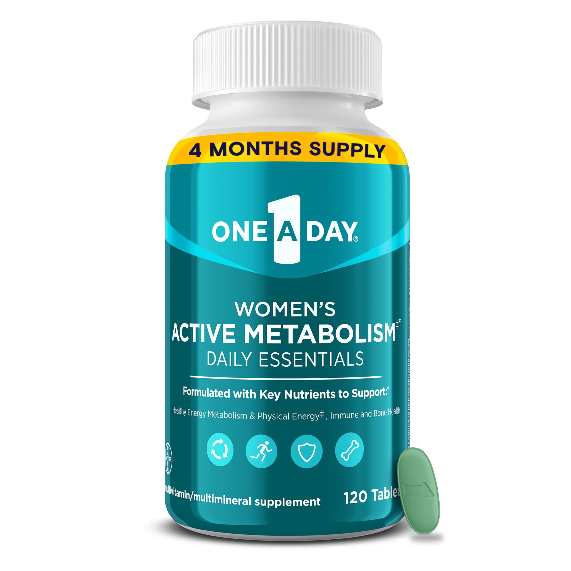 One A Day Women's Active Metabolism Multivitamin 120ct