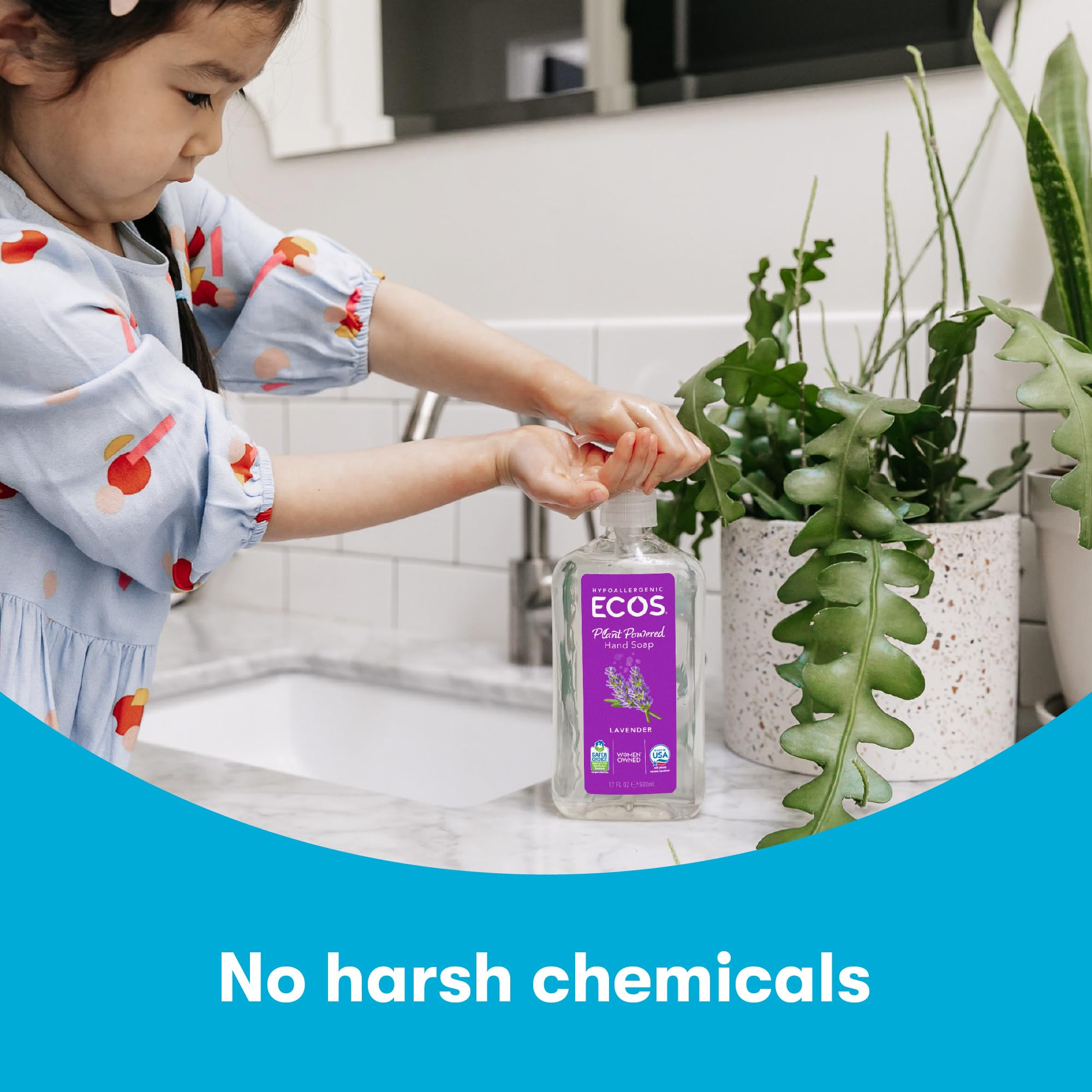 ECOS Hypoallergenic Hand Soap Lavender 17 oz 6-Pack