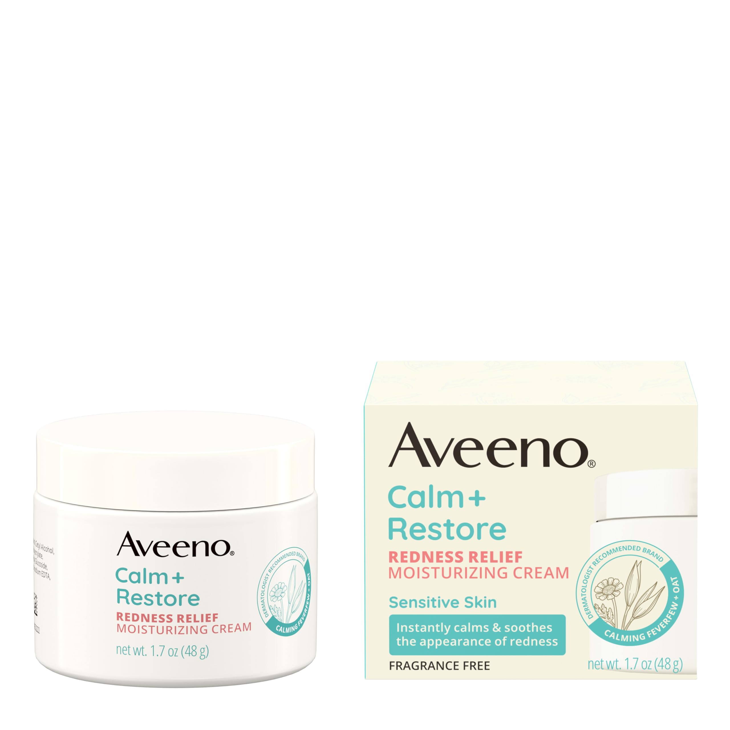 Aveeno Calm + Restore Redness Relief Moisturizing Cream, 1.7 oz