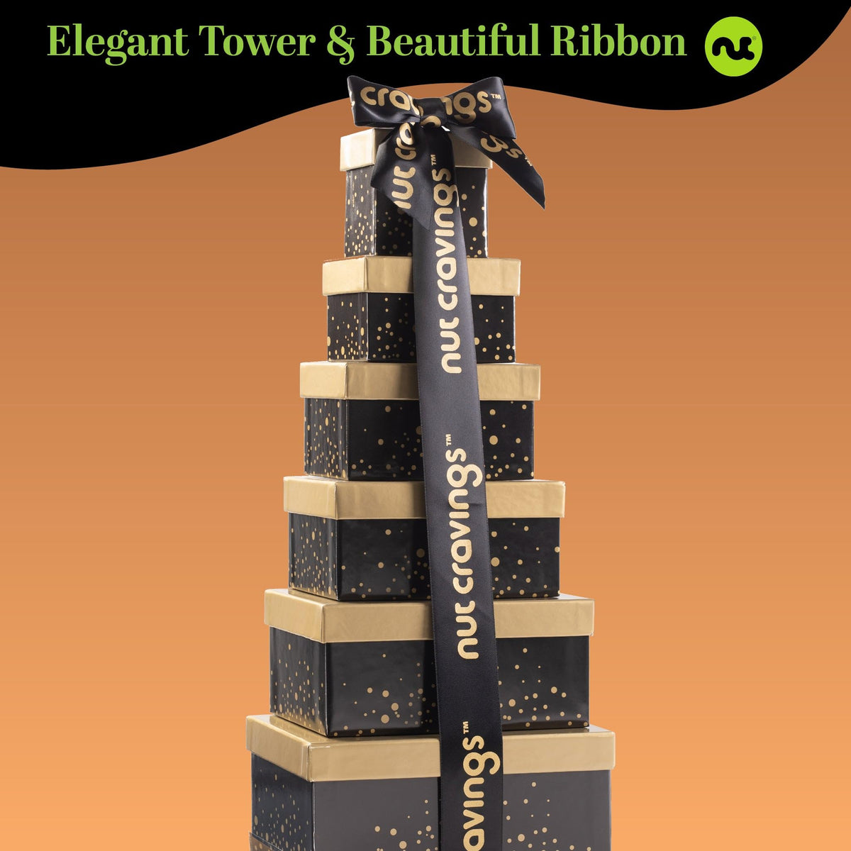 NUT CRAVINGS Diwali Dried Fruit Mixed Nuts Gift Tower - Nut Cravings Official Imagery - 6