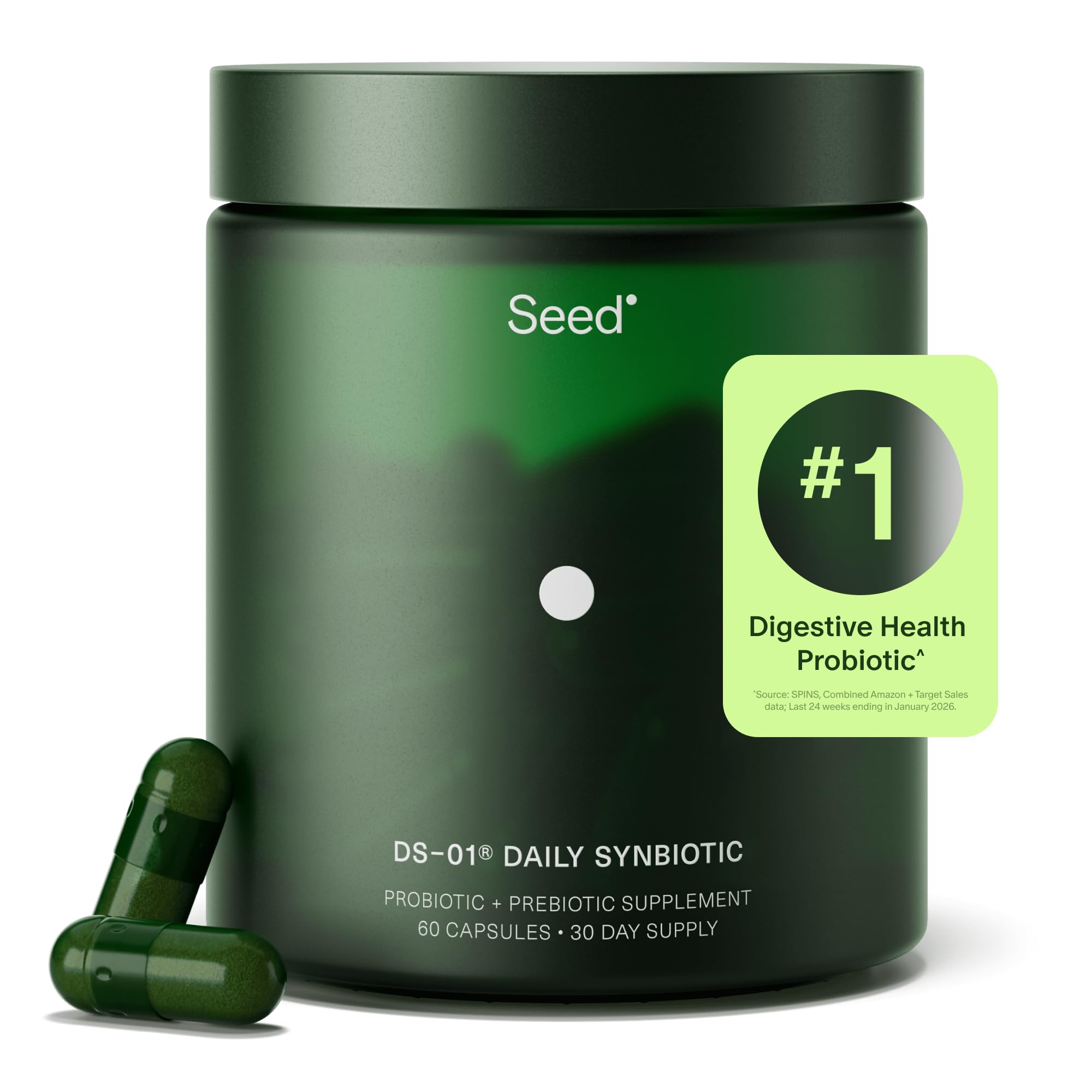 Seed DS-01 Daily Synbiotic Probiotic + Prebiotic 30-Day