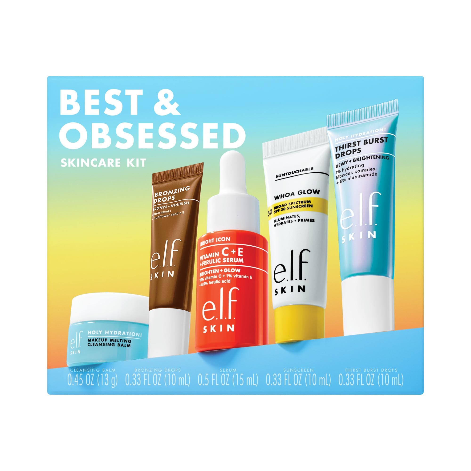 e.l.f. SKIN Best & Obsessed Skincare Kit - Product Imagery